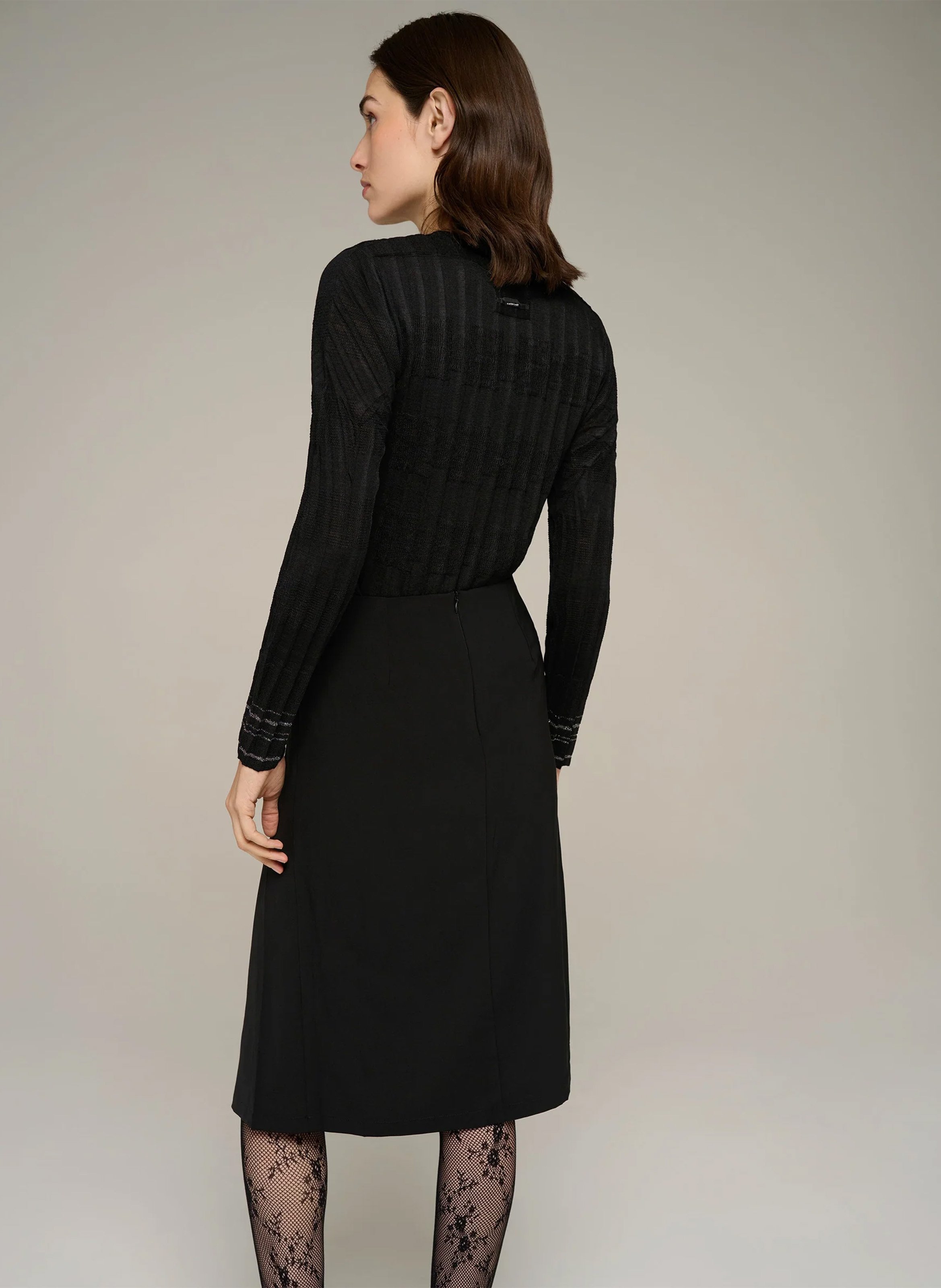 Short straight skirt COTELAC Black