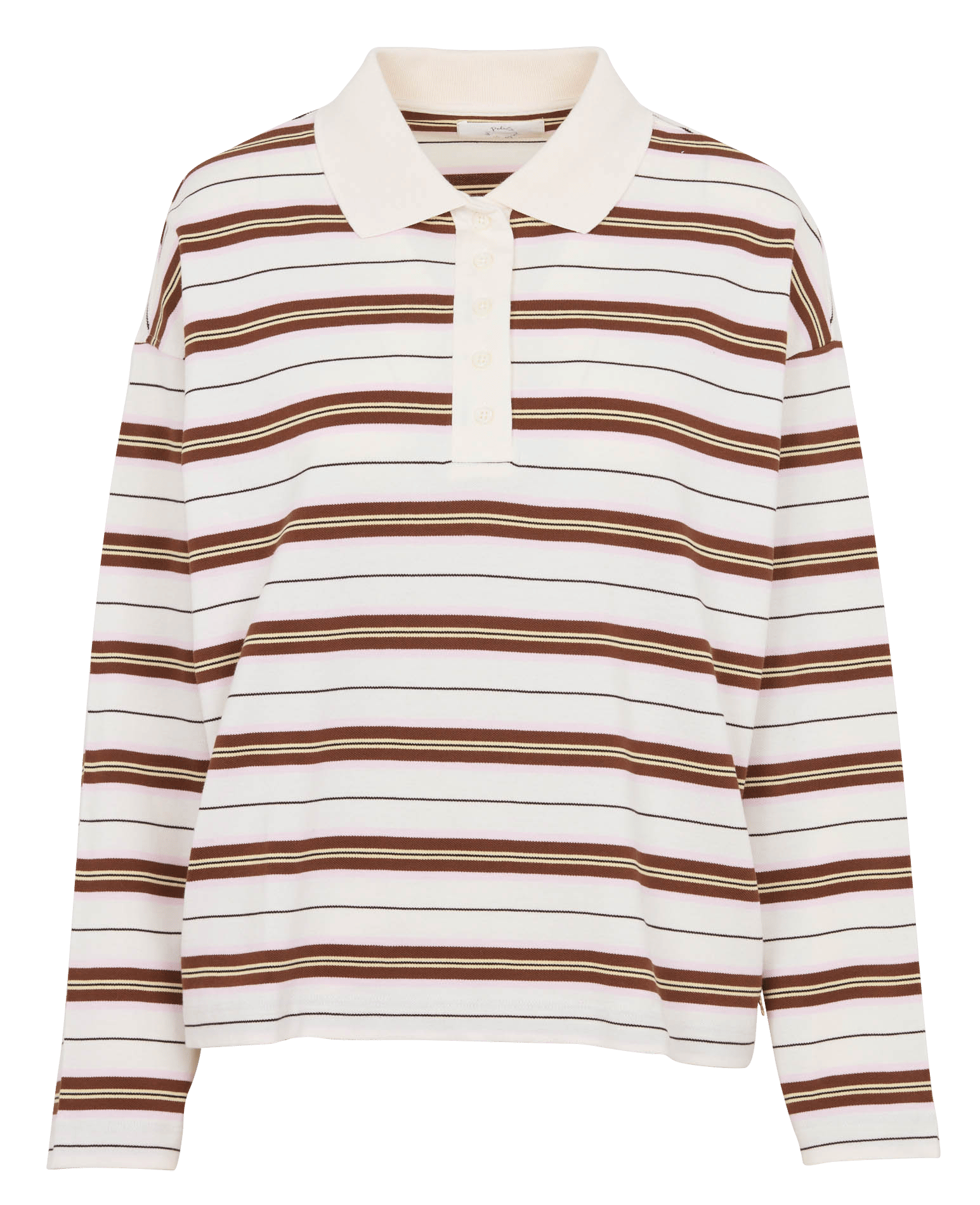 Oversized Striped Cotton Polo DES PETITS HAUTS Multicolored