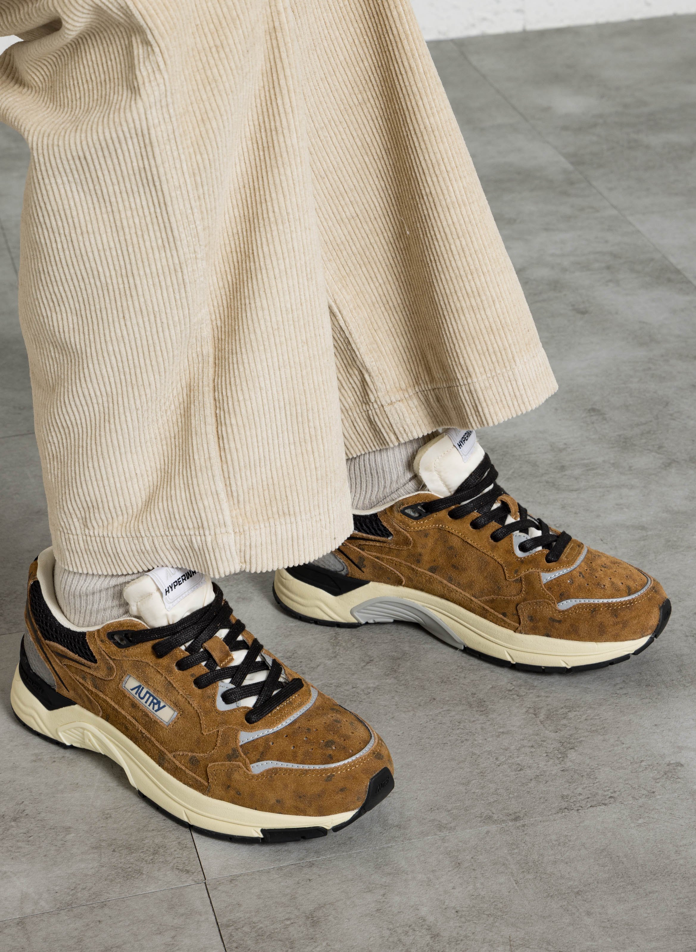 Low-top mixed leather sneakers AUTRY Multicolored