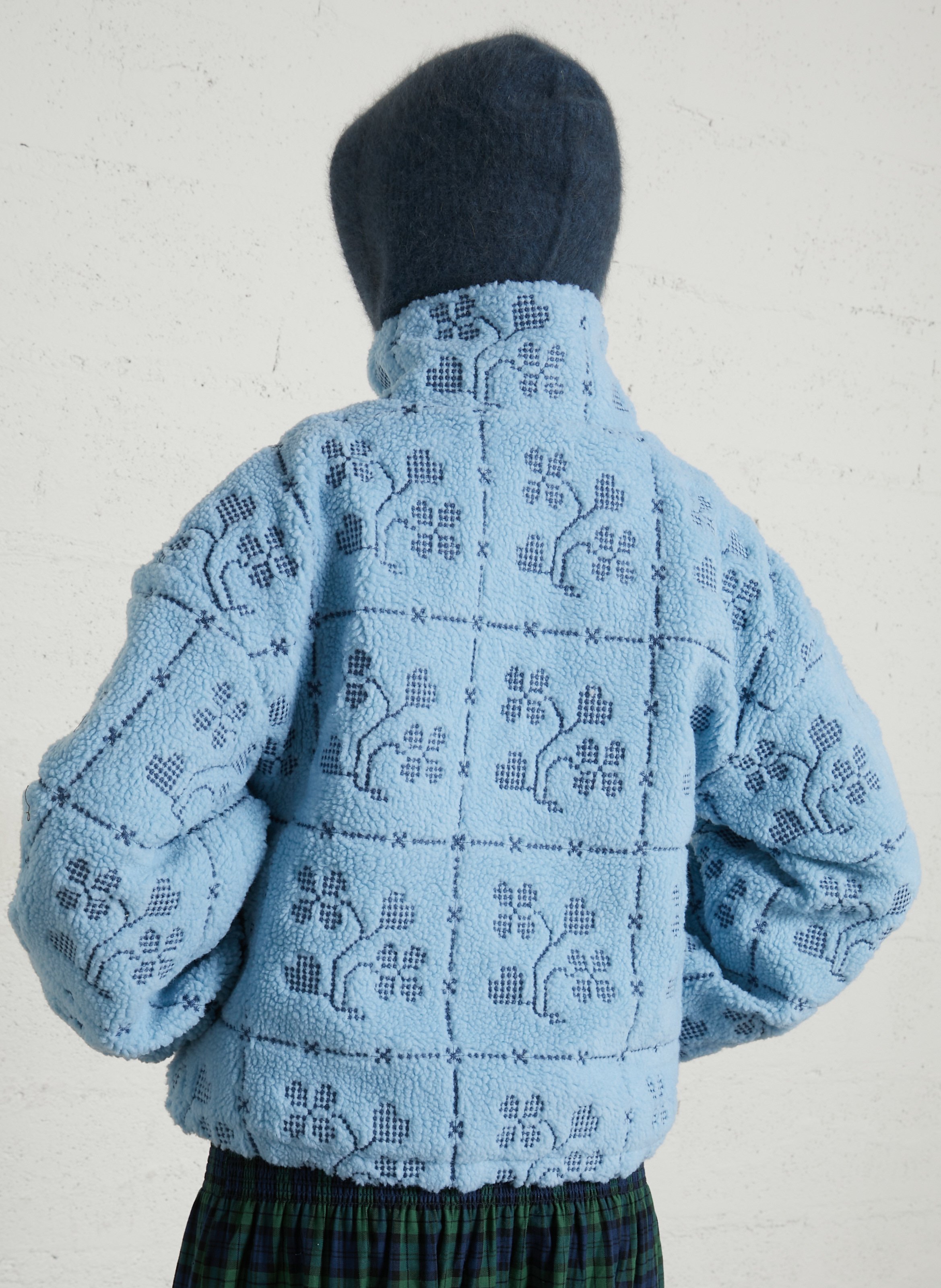 Jasje met opstaande kraag THE TINY BIG SISTER Blauw
