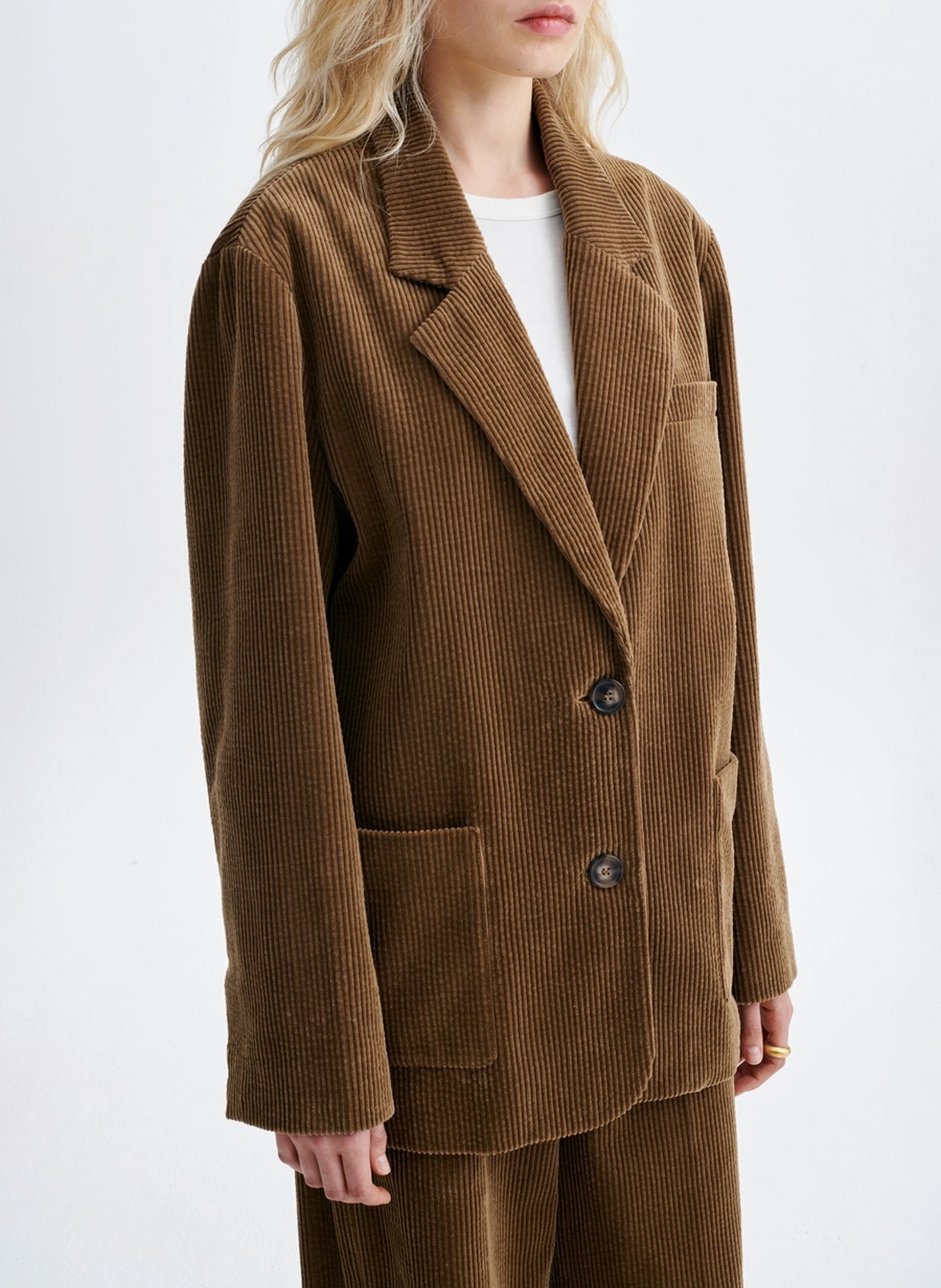 Baumwoll-Blazer VANESSA BRUNO Beige