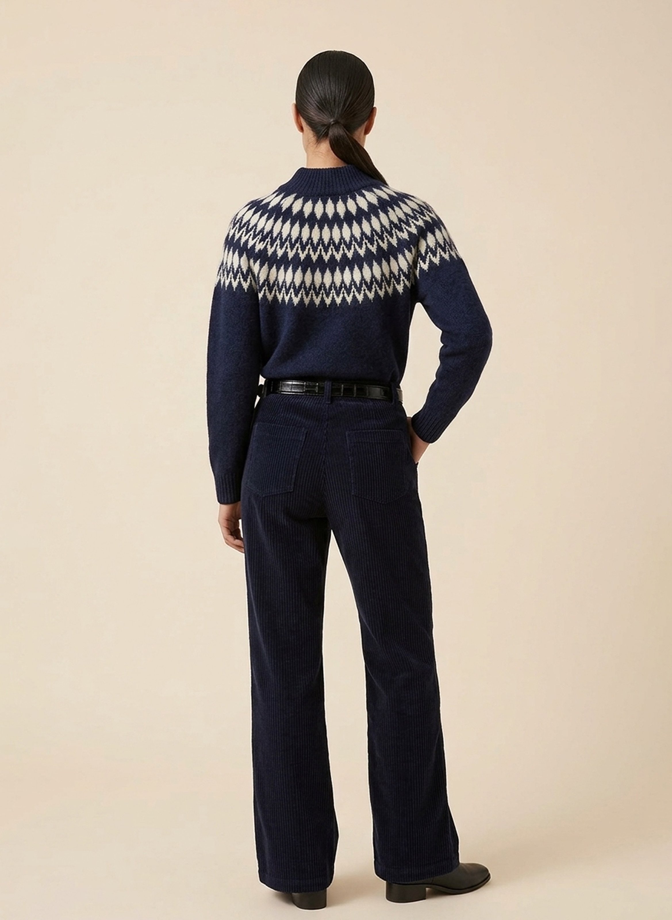 Wijde trui met ronde hals KOOKAI Blauw