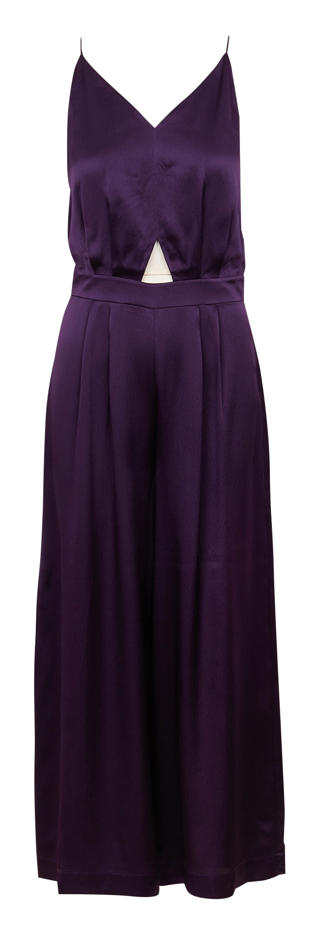 Combinaison à bretelles en soie KARMA KOMA Violet