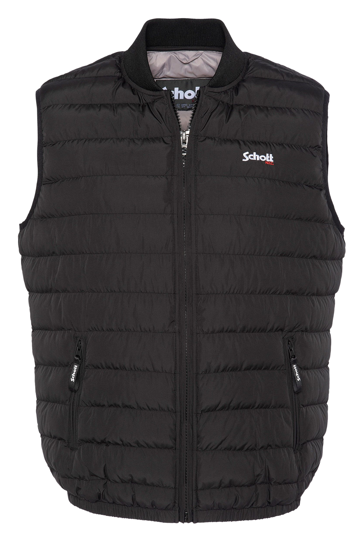Doudoune matelassée sans manches SCHOTT Noir