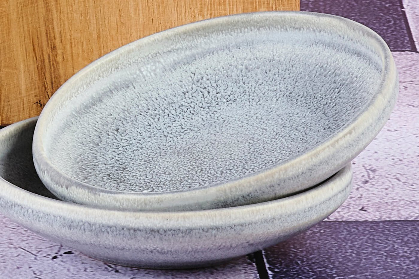 Stone dish ø11.5cm - 6 pieces - moon gray BJORN Grey