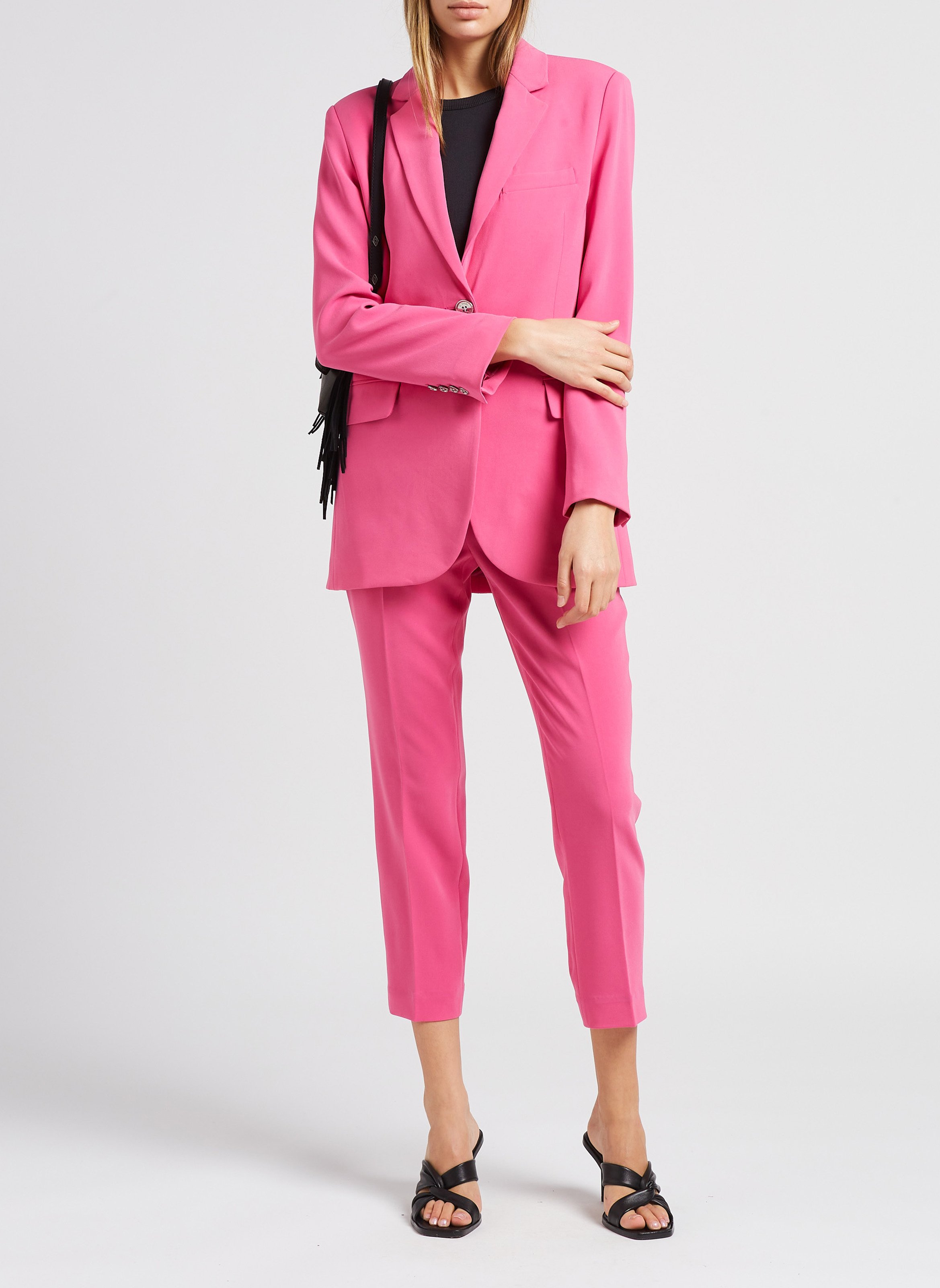 アウターその他 Michael Kors Woman Blazer Pink MR3100CENX 663 Jacket with tailored collar Cerise Michael Kors - Women