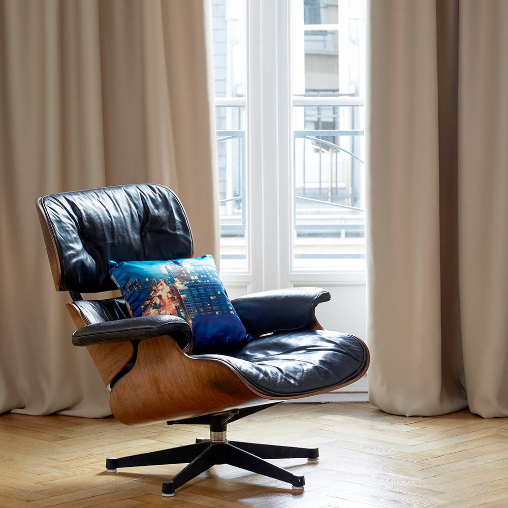 NIGHT - Blackout curtain with gathering tape MADURA Beige