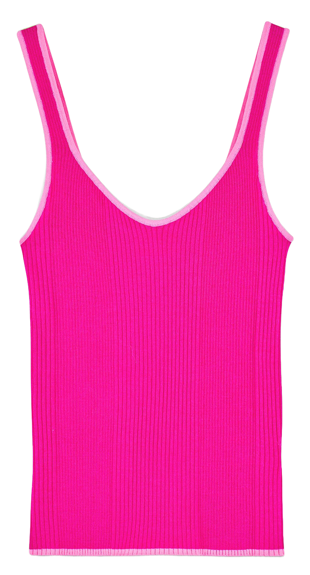 Straight wool tank top FROM FUTURE Pink