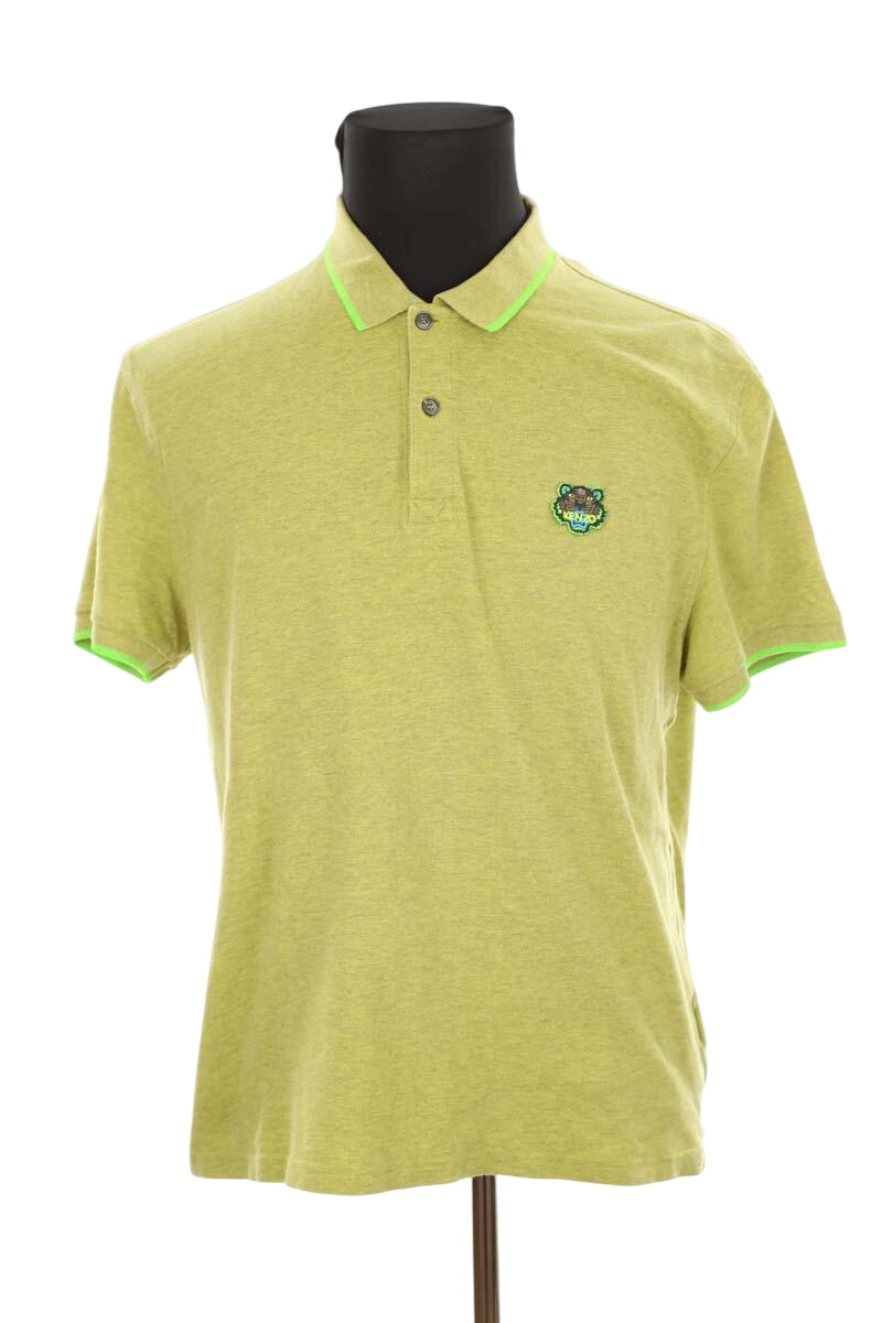 Cotton polo KENZO - SECONDE MAIN Green