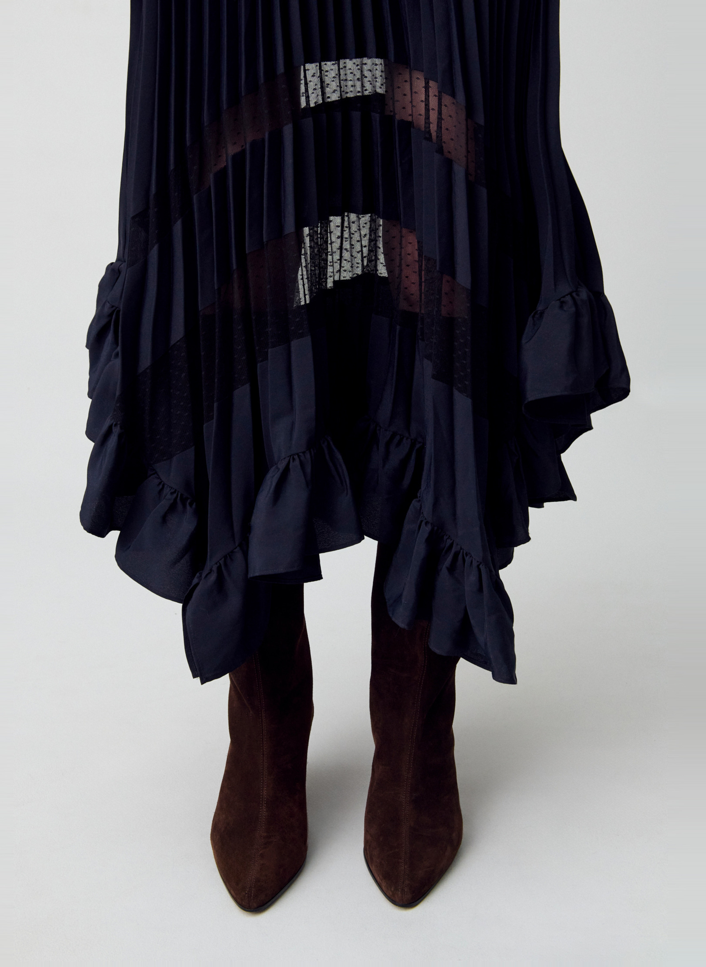 Jupe longue volantée  CLAUDIE PIERLOT Bleu