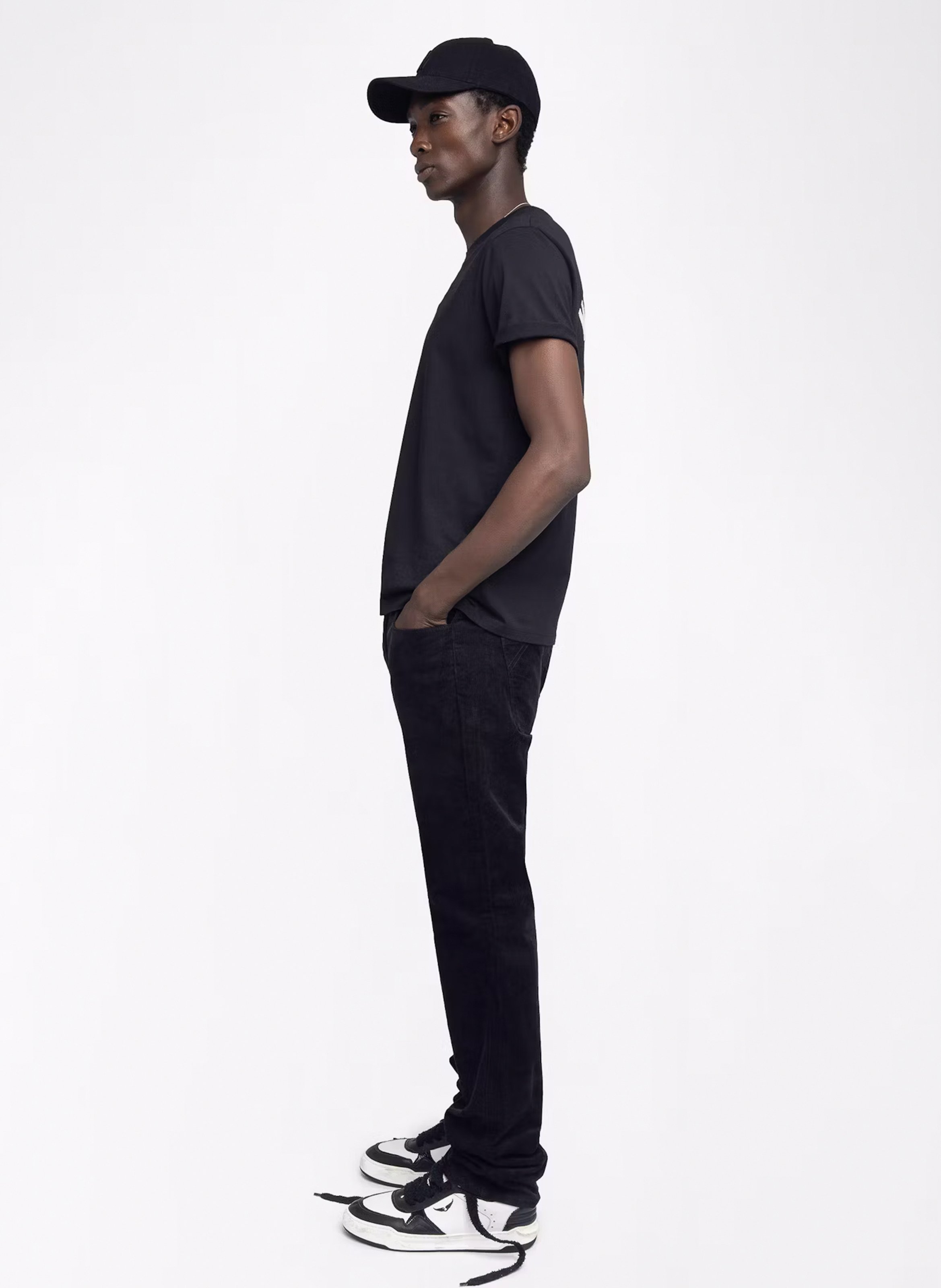 Tee-shirt col rond en coton ZADIG&amp;VOLTAIRE Noir