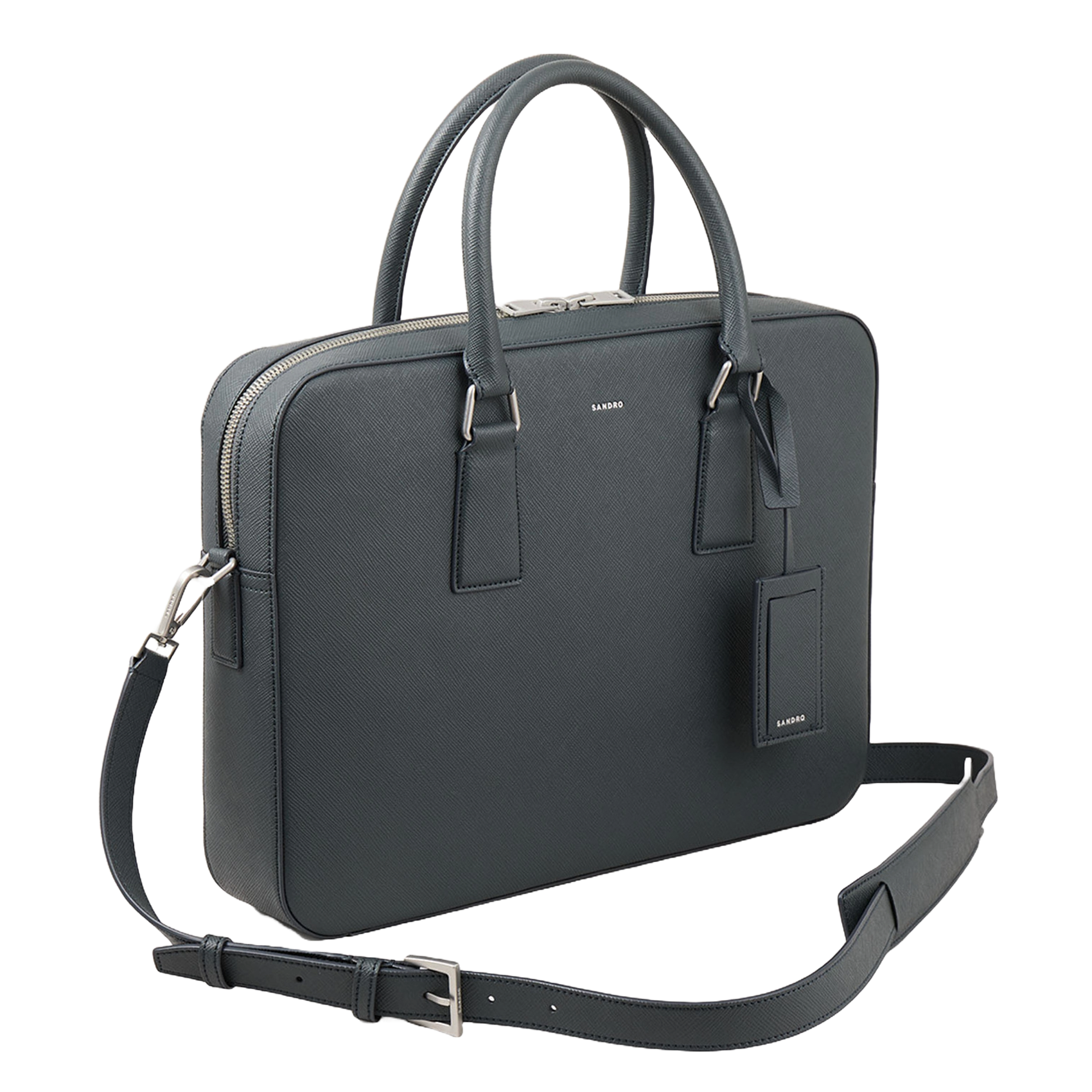 Sac ordinateur rigide  SANDRO Gris
