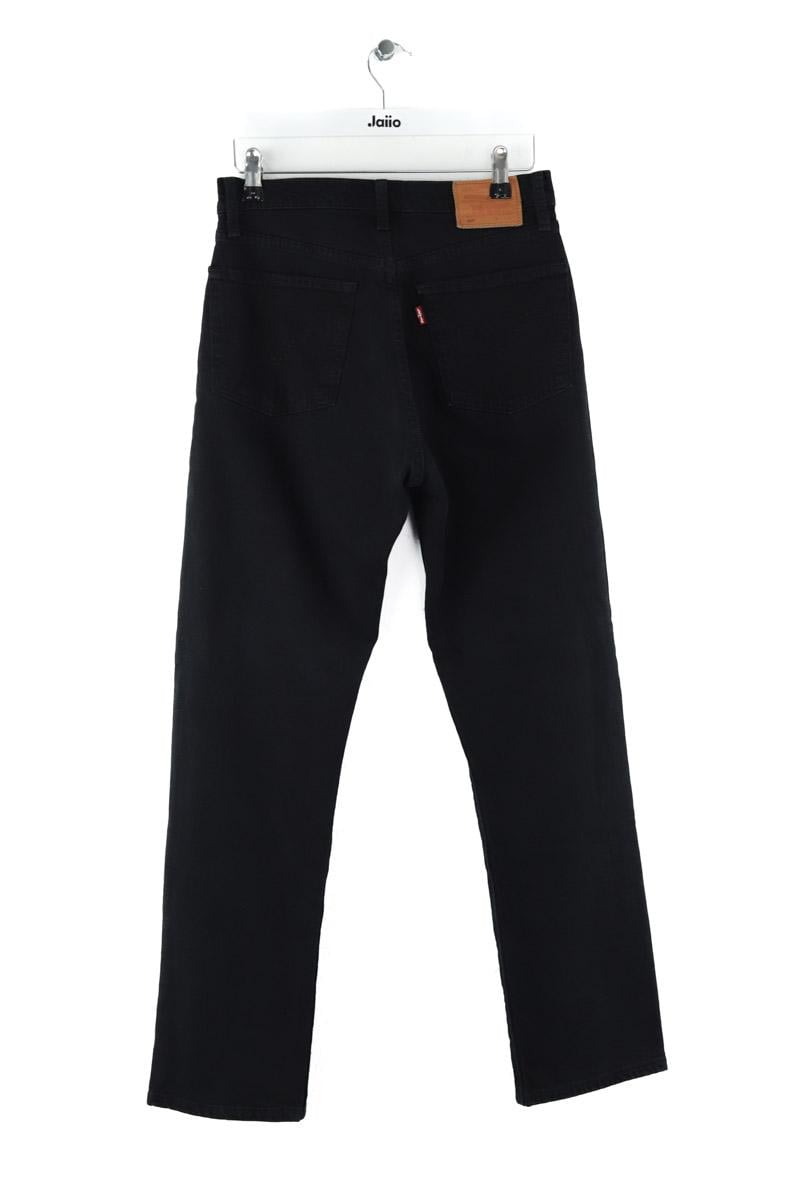 Cotton straight jeans LEVI'S - Seconde main Black