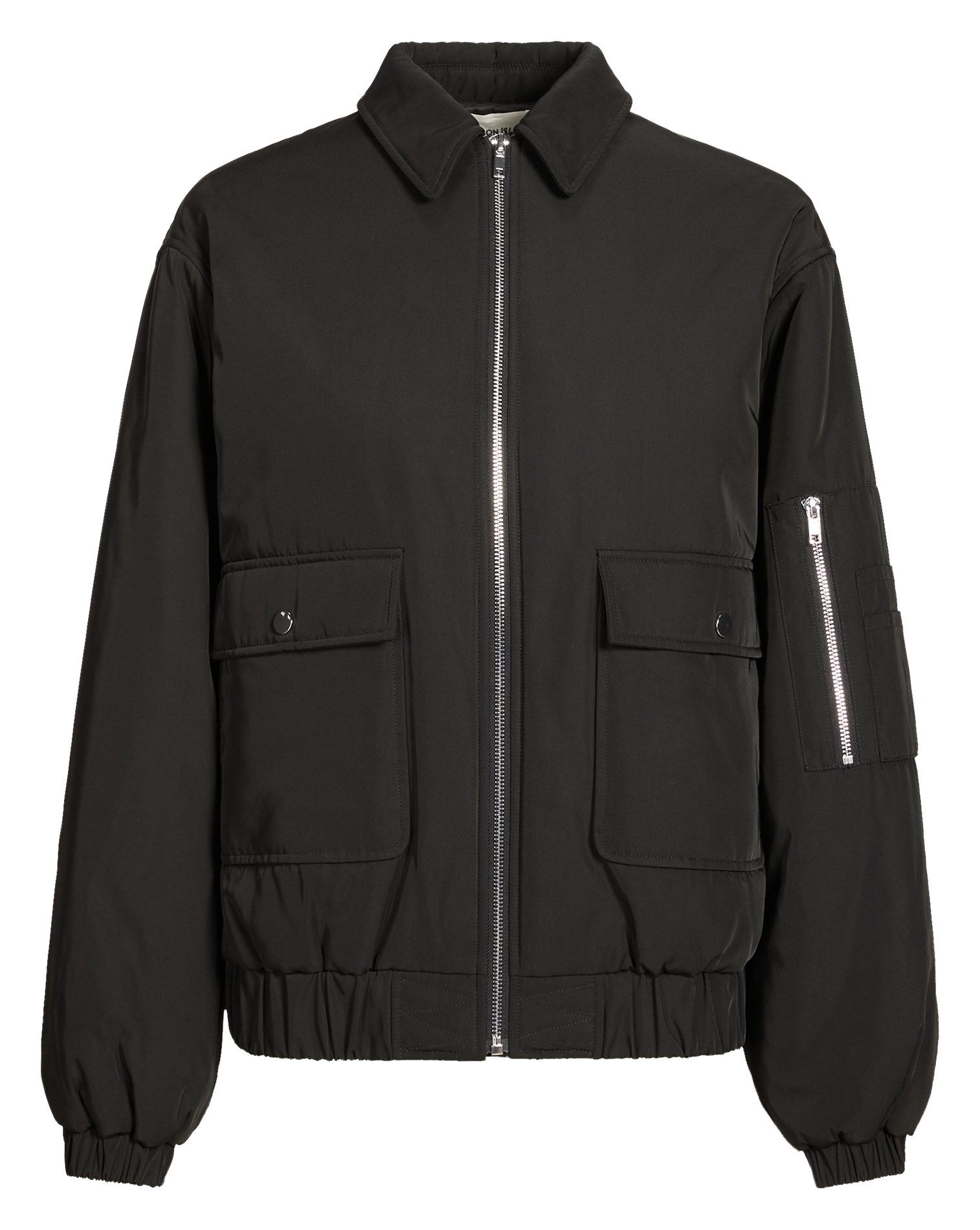 Gerade geschnittener Blouson mit klassischem Kragen SAISON 1865 Schwarz