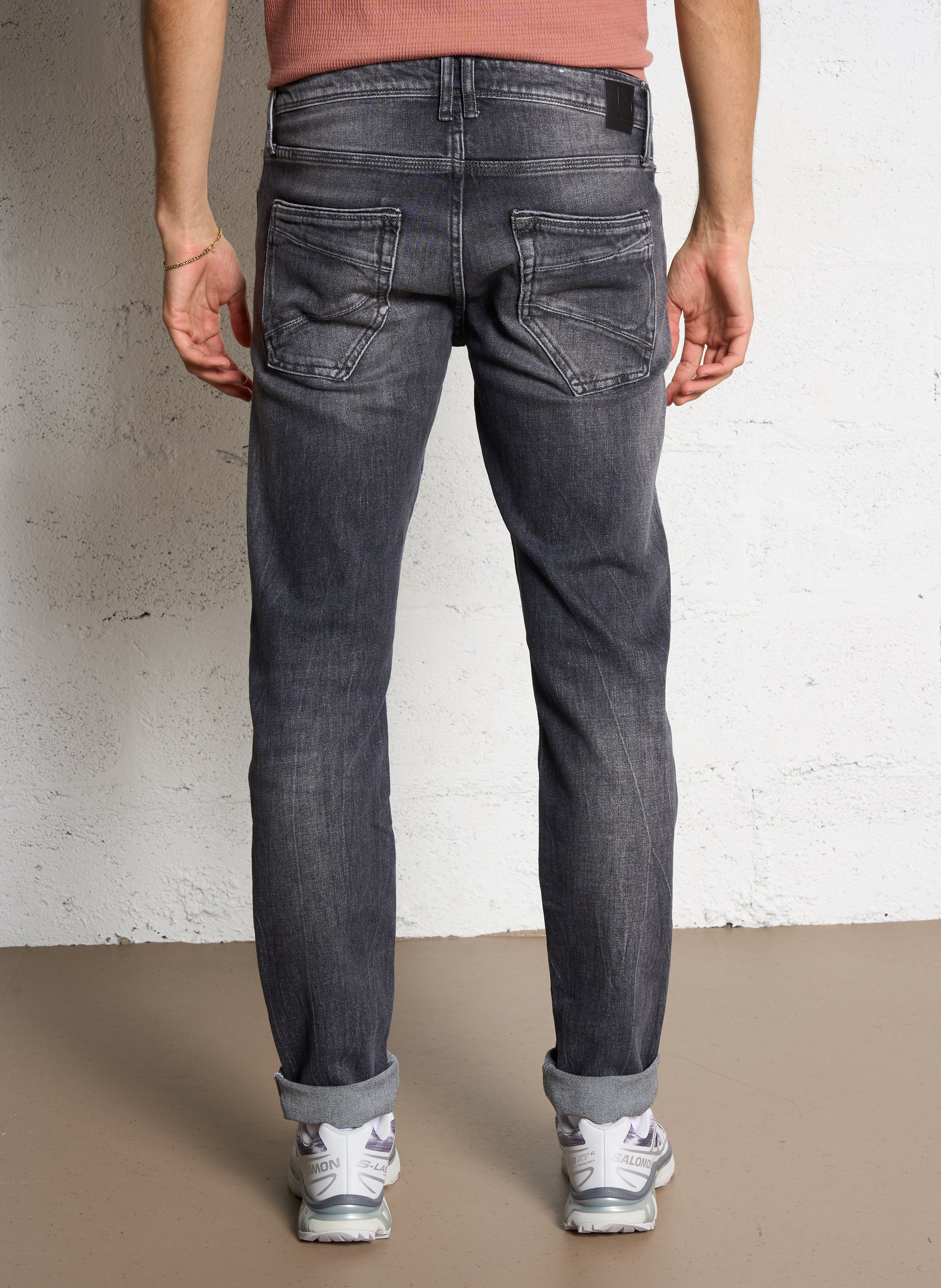 Jeans aderenti in misto cotone LE TEMPS DES CERISES Grigio