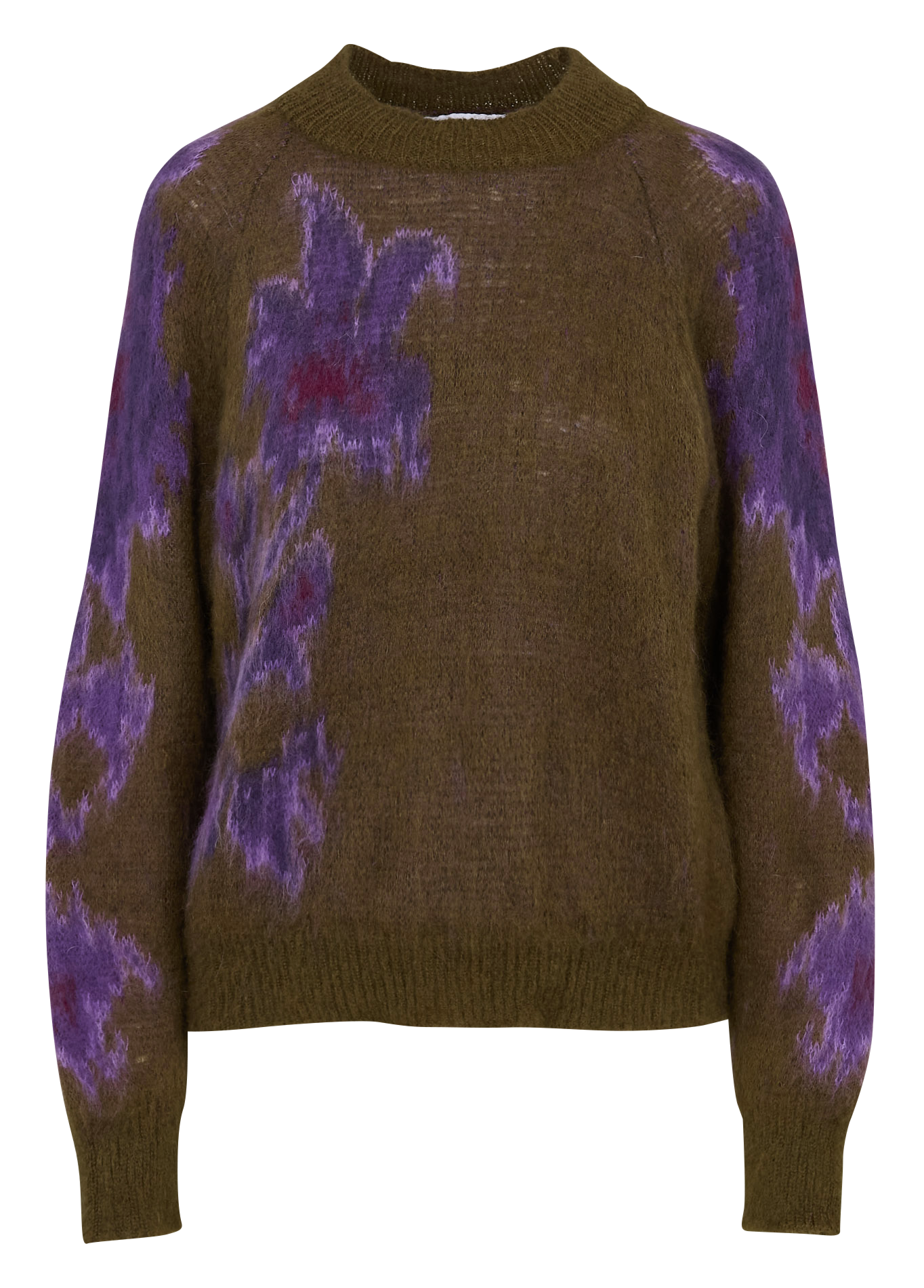 Rundhalsausschnitt-Pullover mit floralem Jacquard-Muster LA FEE MARABOUTEE Mehrfarbig