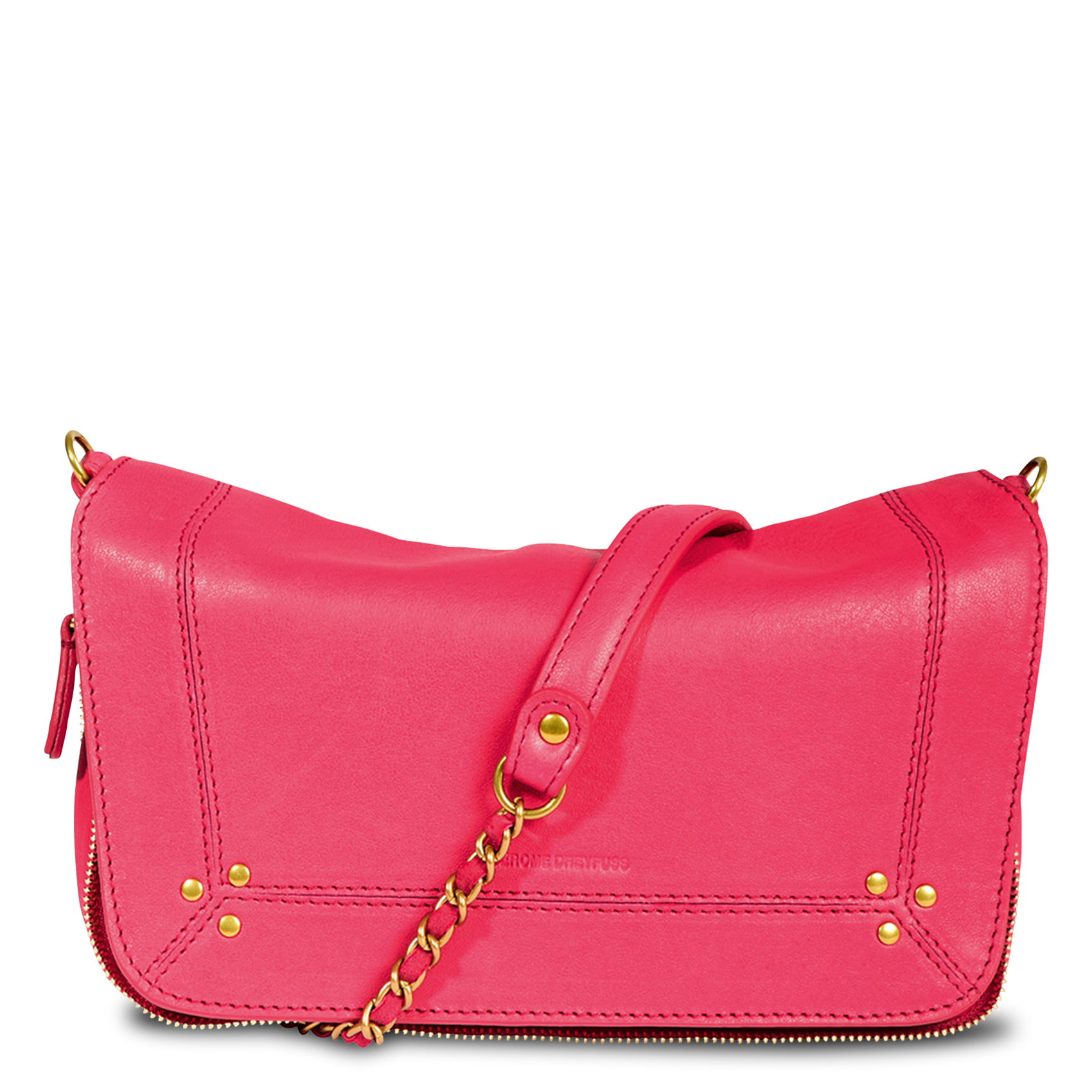 Dori leather shoulder bag JEROME DREYFUSS Pink