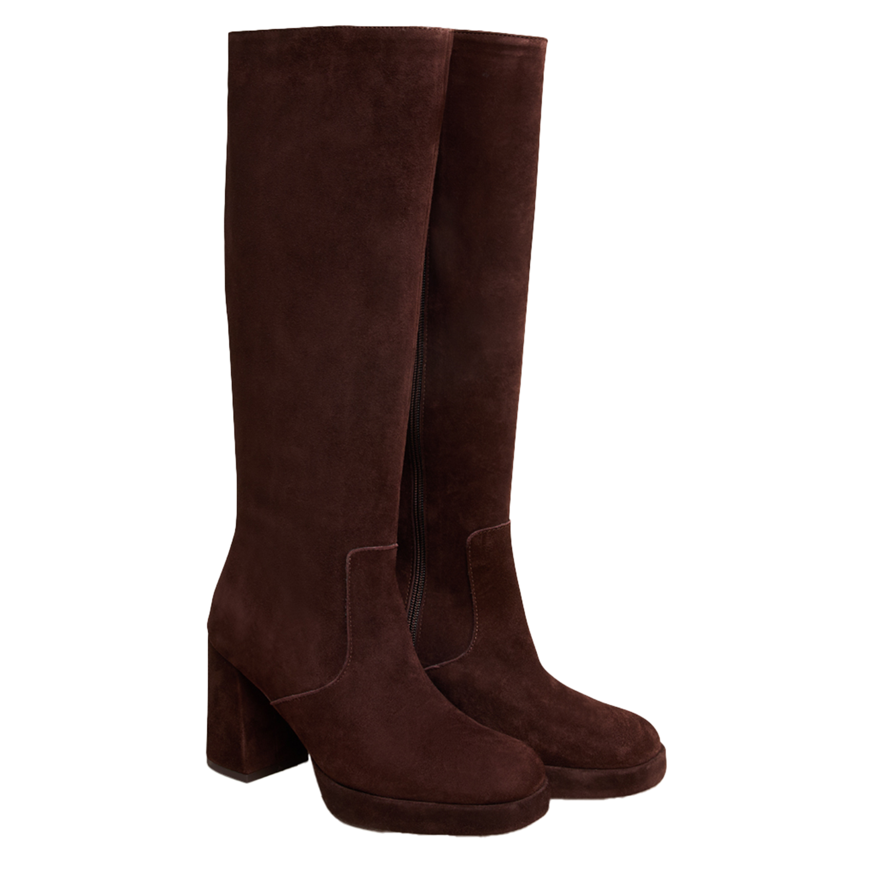 Suede boots JONAK Brown