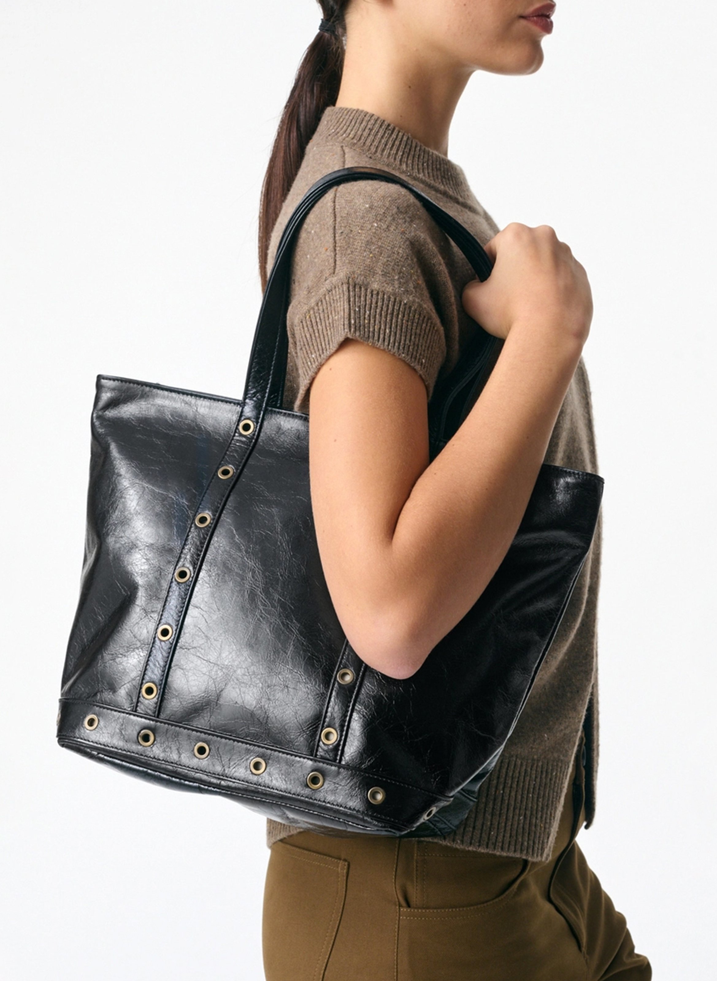 Cabas en cuir VANESSA BRUNO Noir