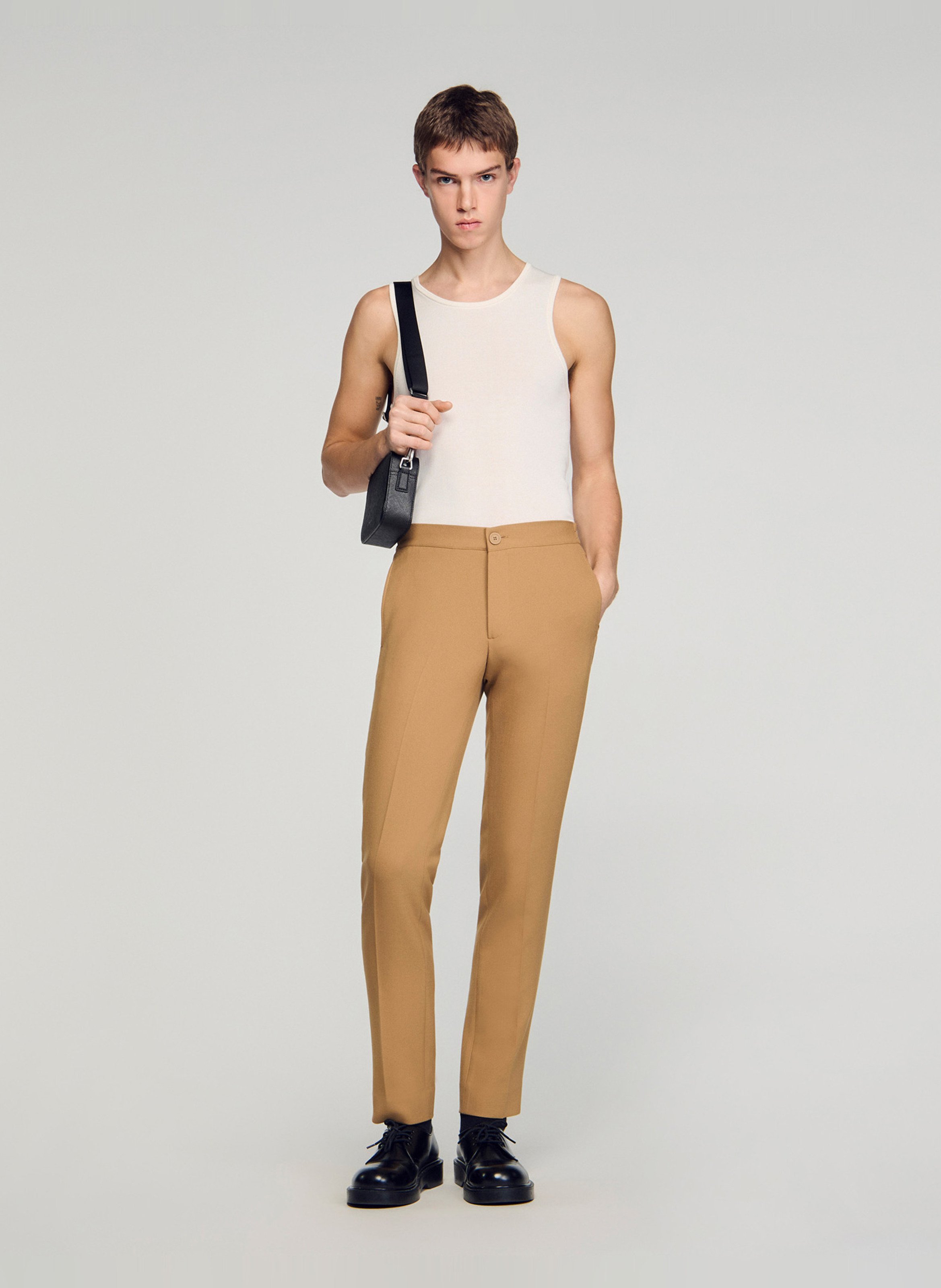 Pantalon droit  Beige