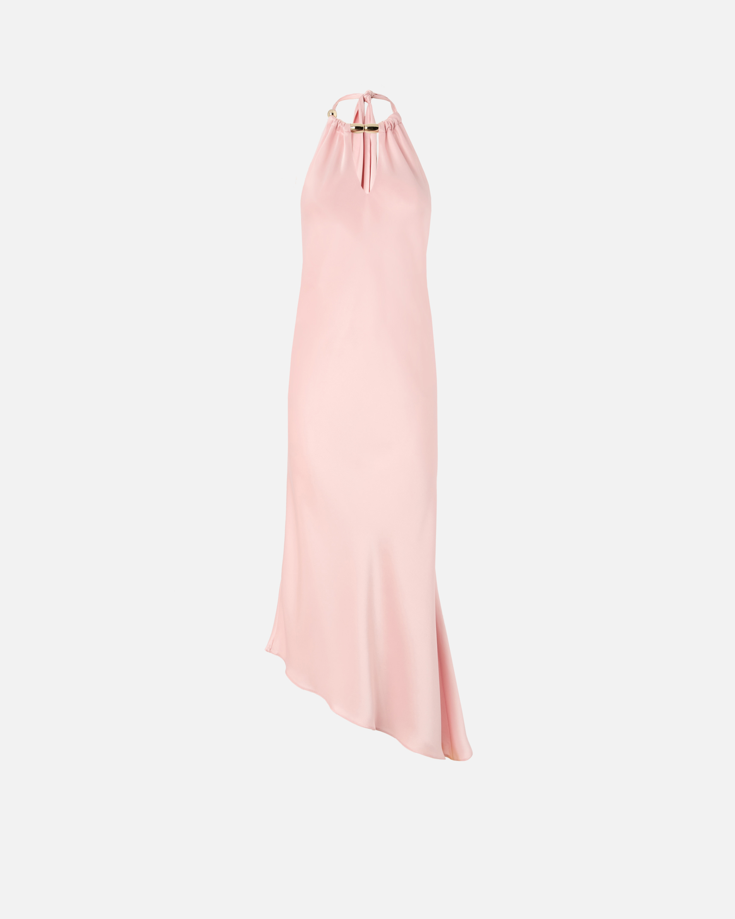 Long dress with open back PINKO Pink