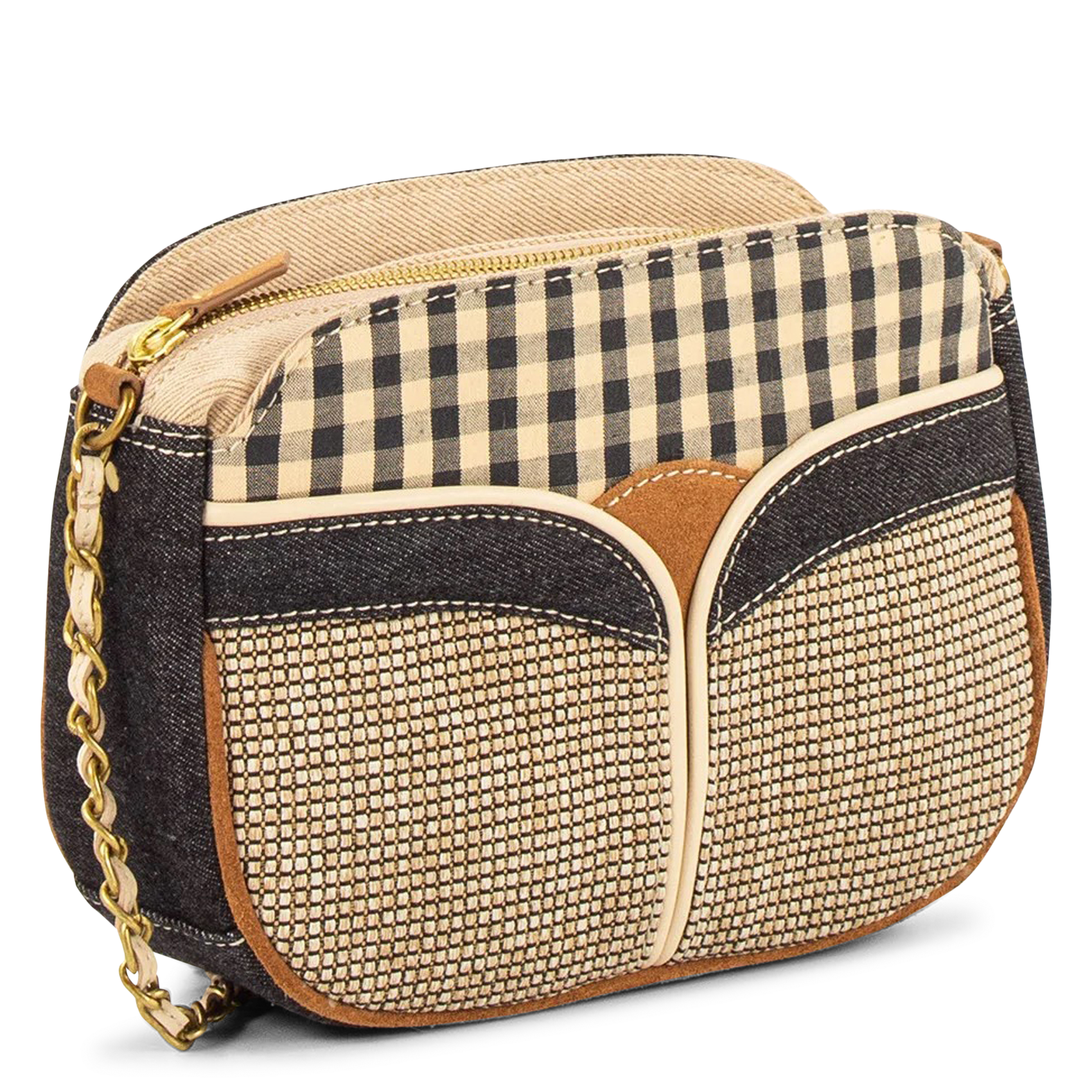 Umhängetasche aus Baumwoll-Mix SESSUN Beige