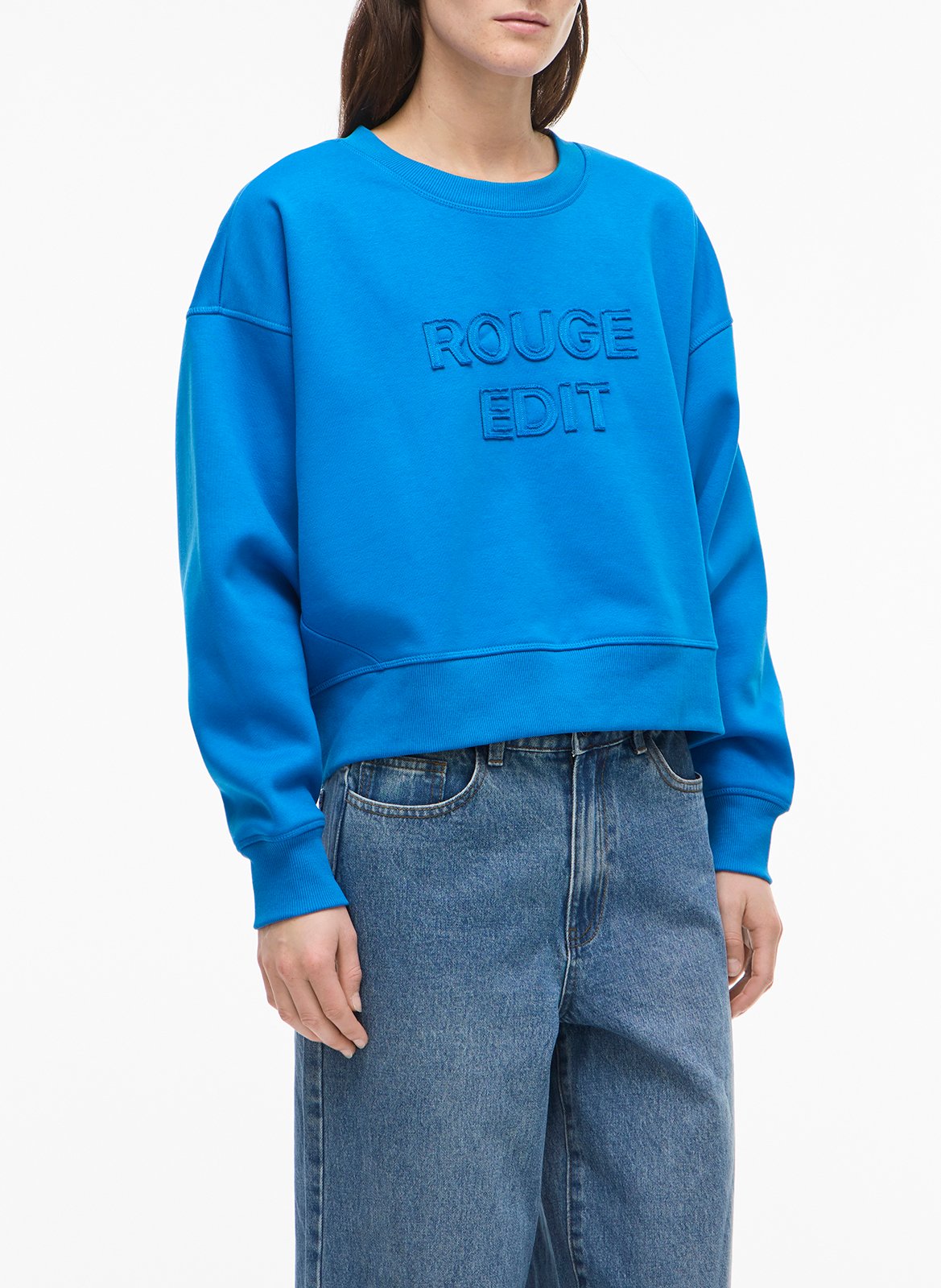 Round-neck sweater ROUGE EDIT Blue