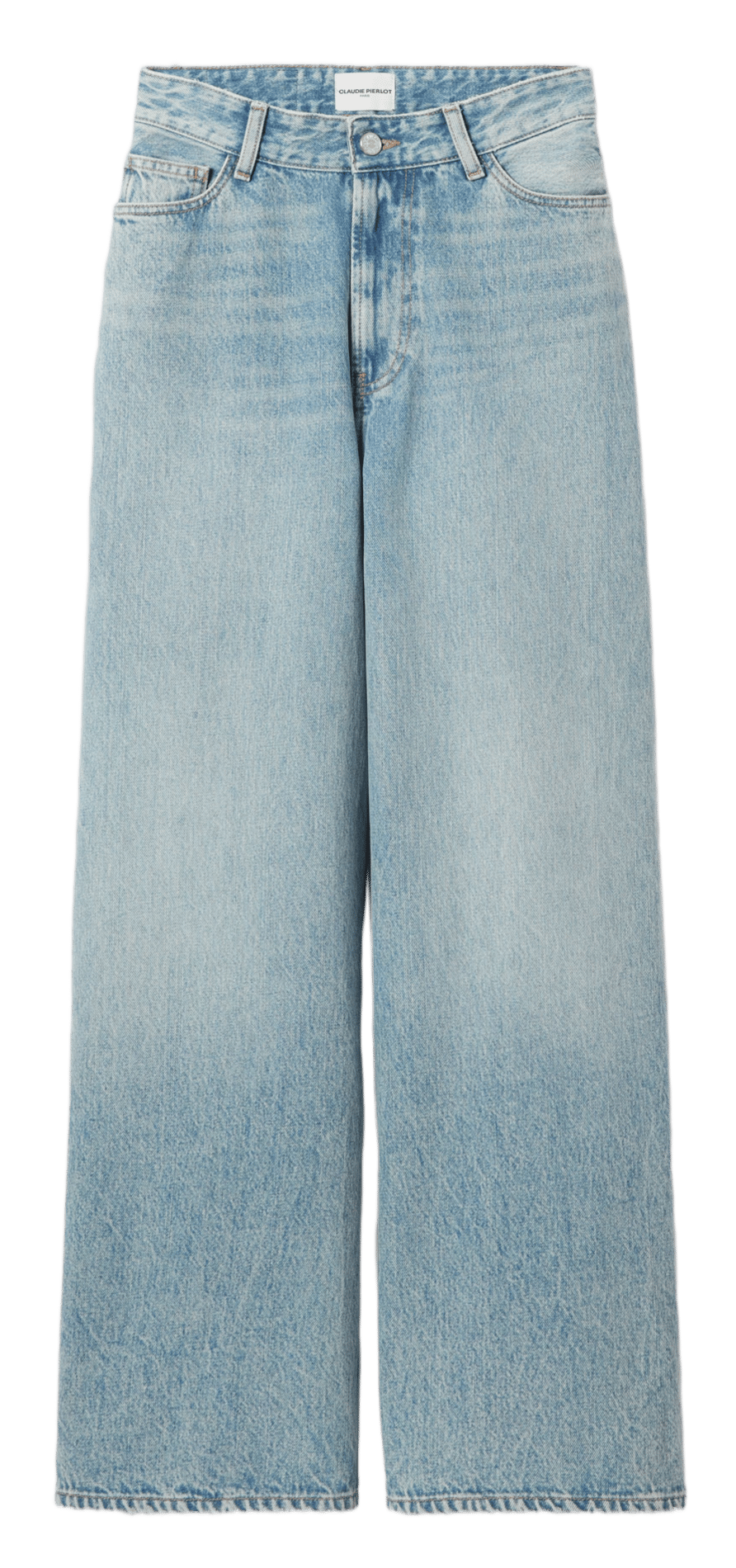 Jean évasé en coton CLAUDIE PIERLOT Bleu