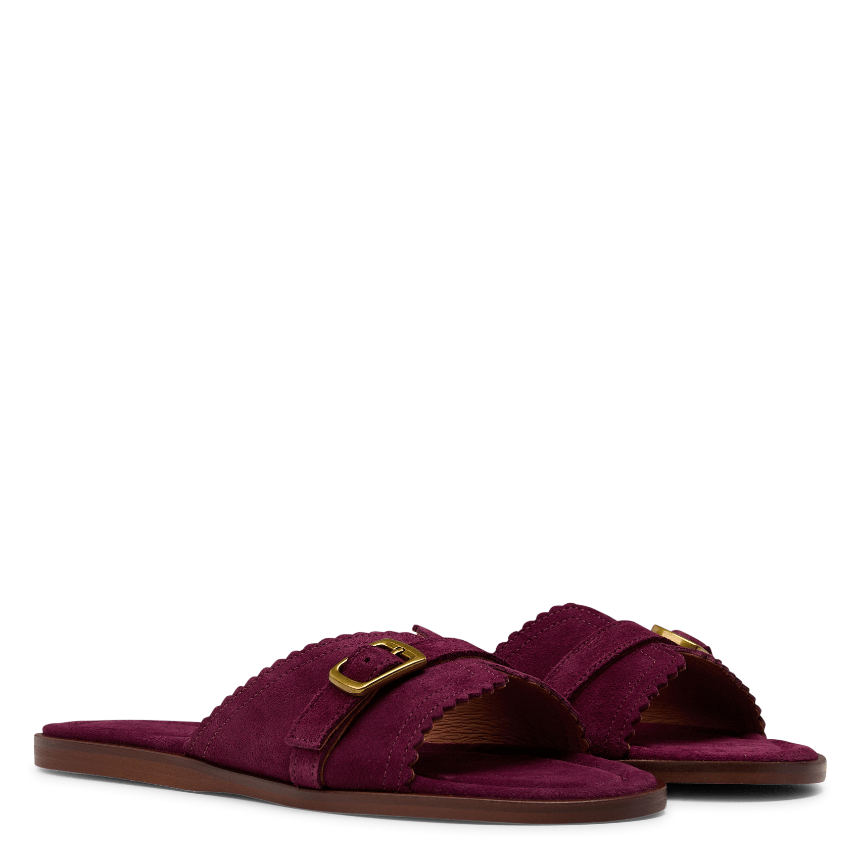 Leather mules MELLOW YELLOW Purple