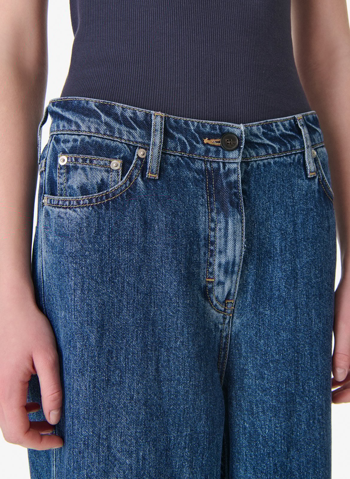 Gekleurde straight-fit jeans met 5 zakken IRO Blauw