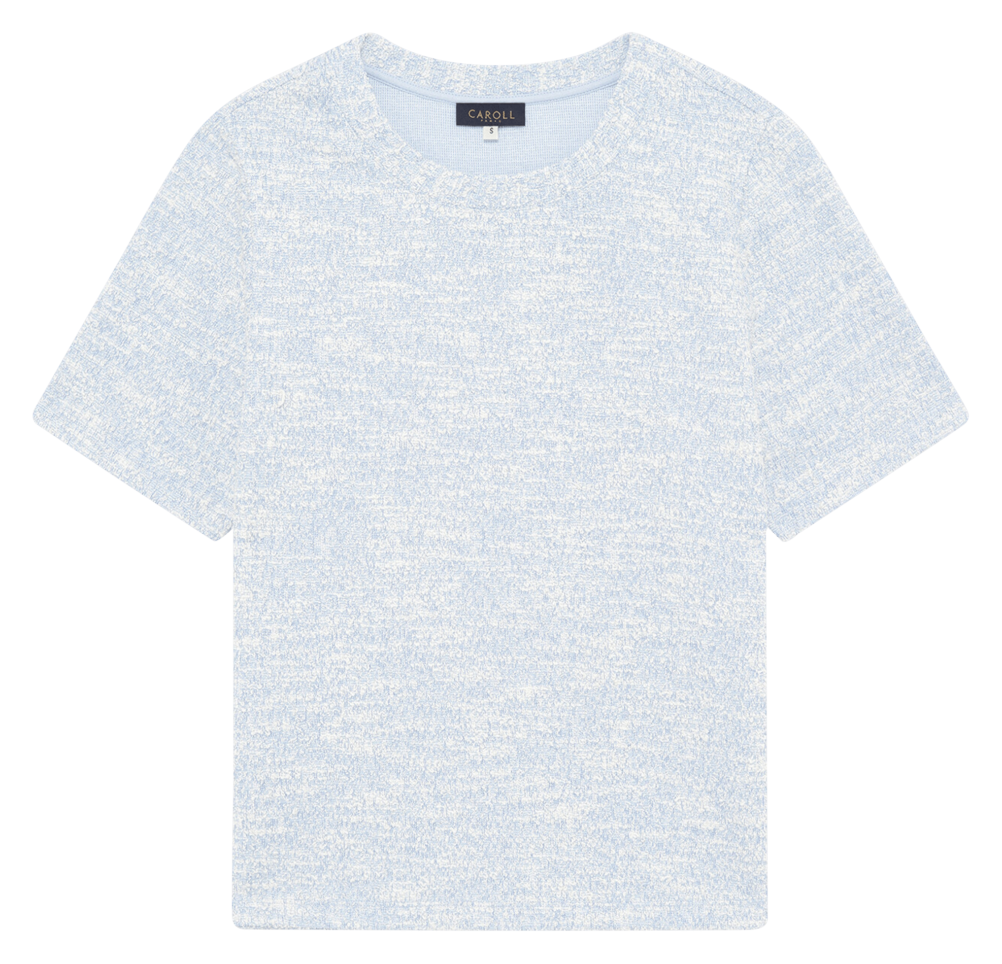 Camiseta con cuello redondo CAROLL Azul