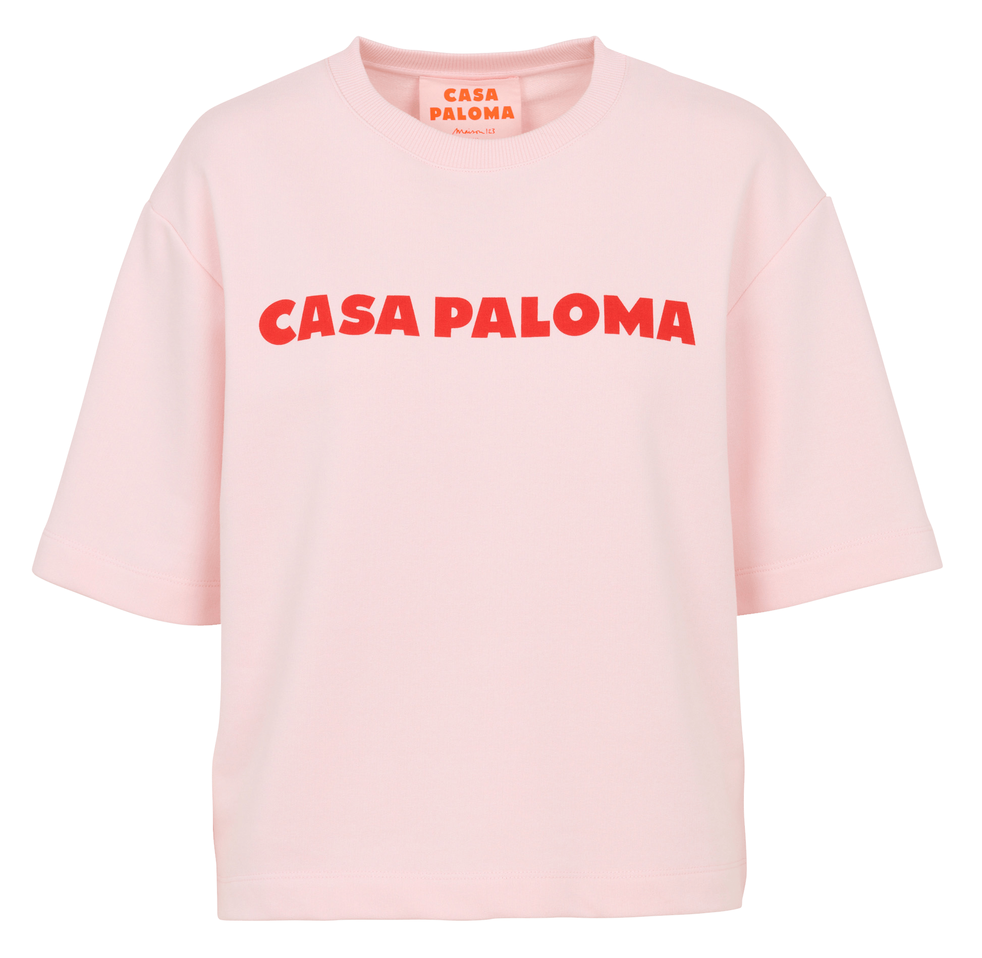 Sweat oversize en coton mélangé MAISON 123 Rose