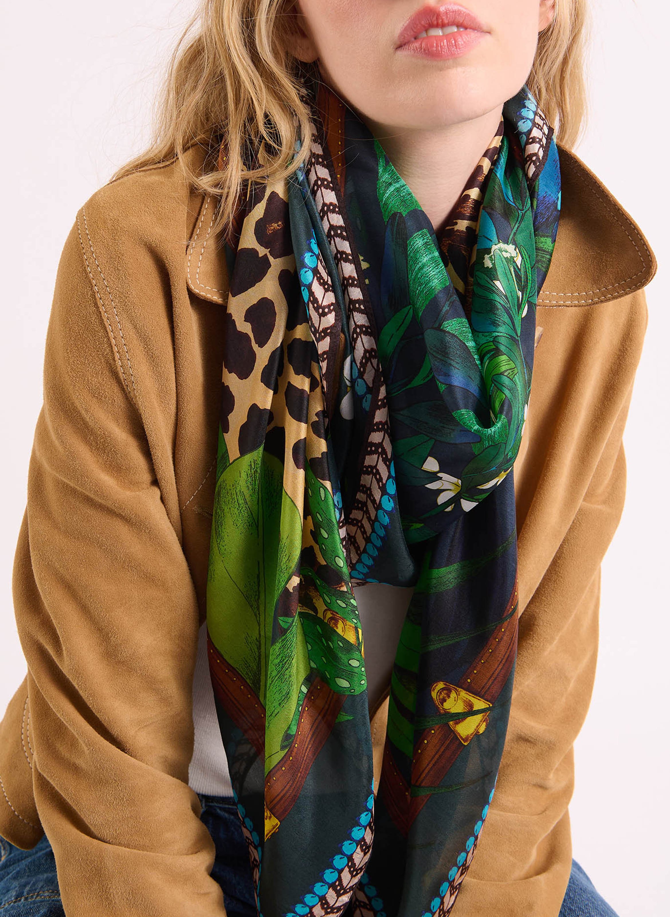 Foulard en soie WILD