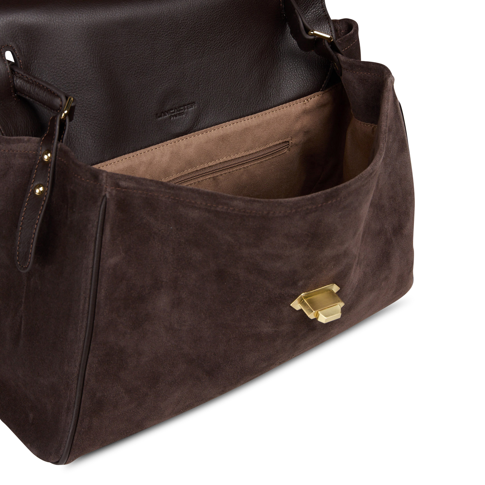 Suèdeleren handtas LANCASTER PARIS Bruin