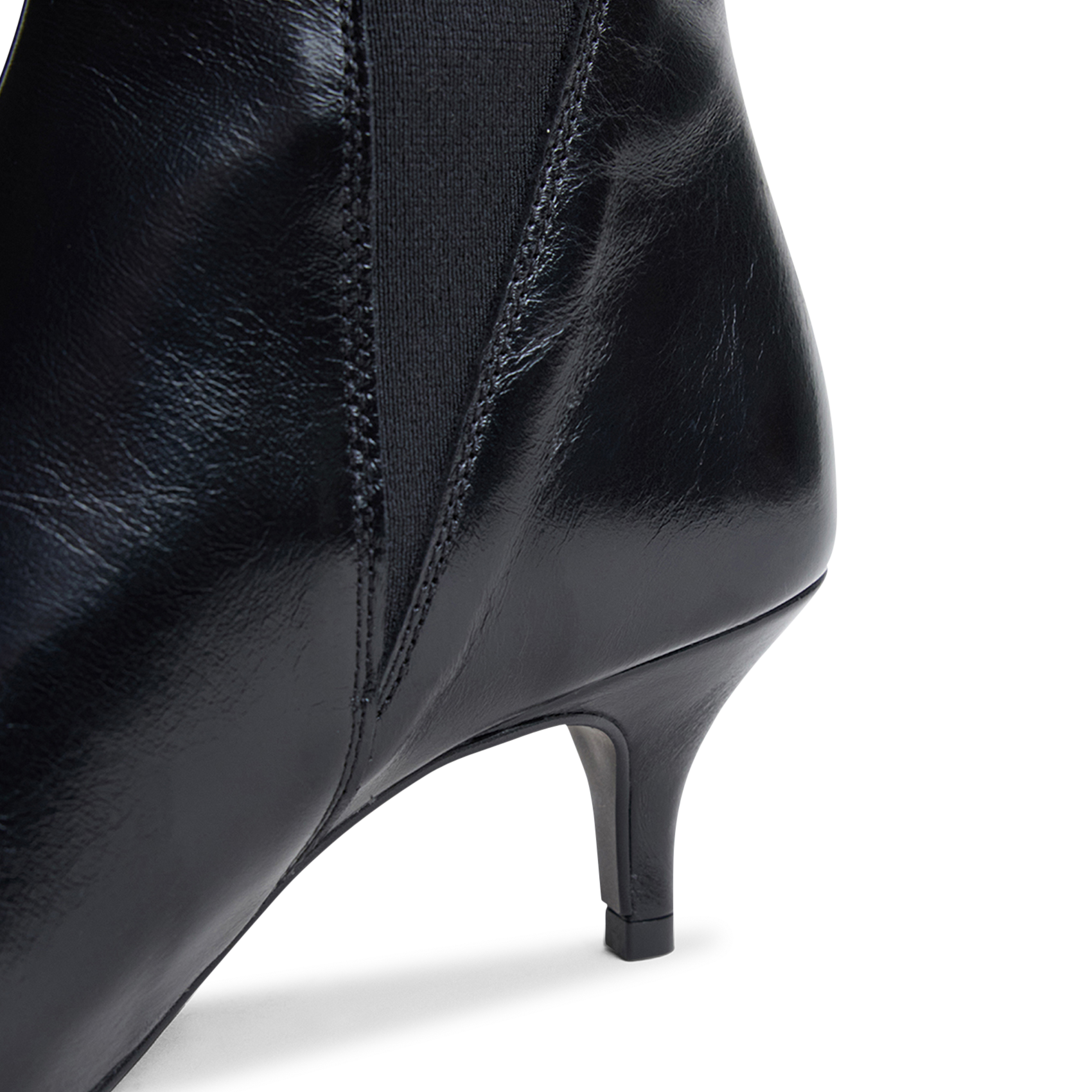 Leather mid-calf boots | Black JONAK Women