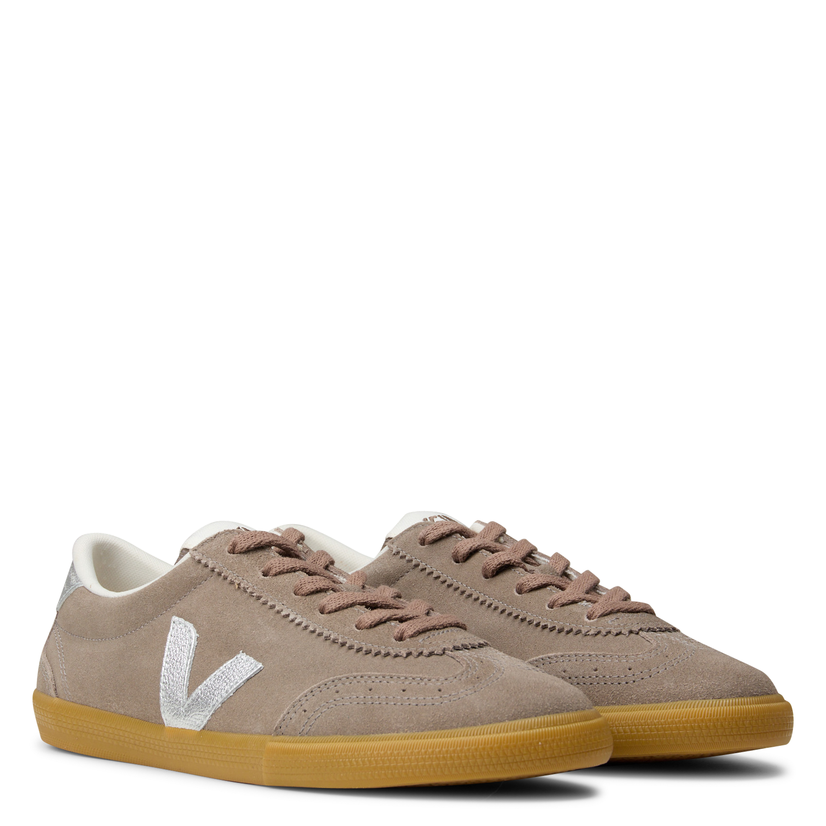 Leather low-top sneakers VEJA Beige