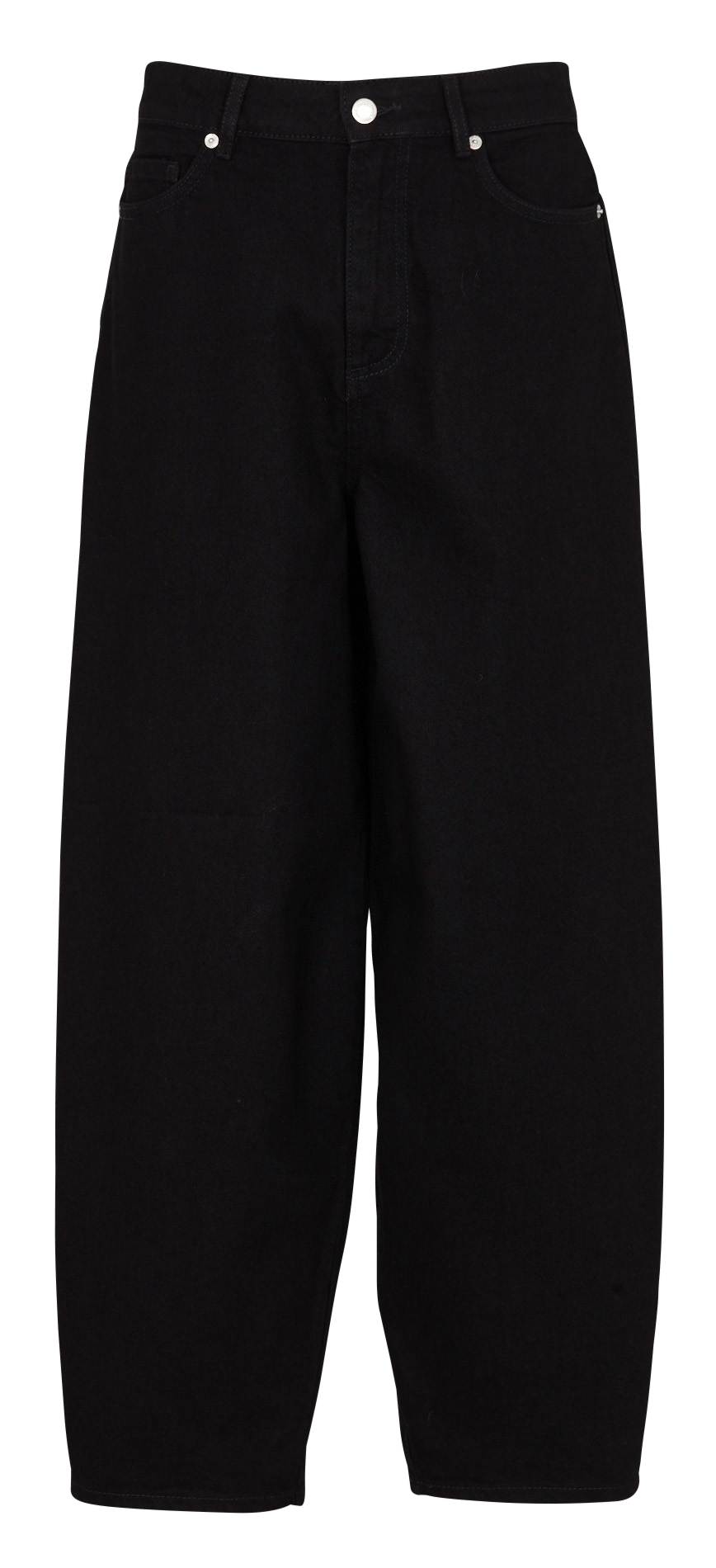 Jean barrel en coton IKKS Noir