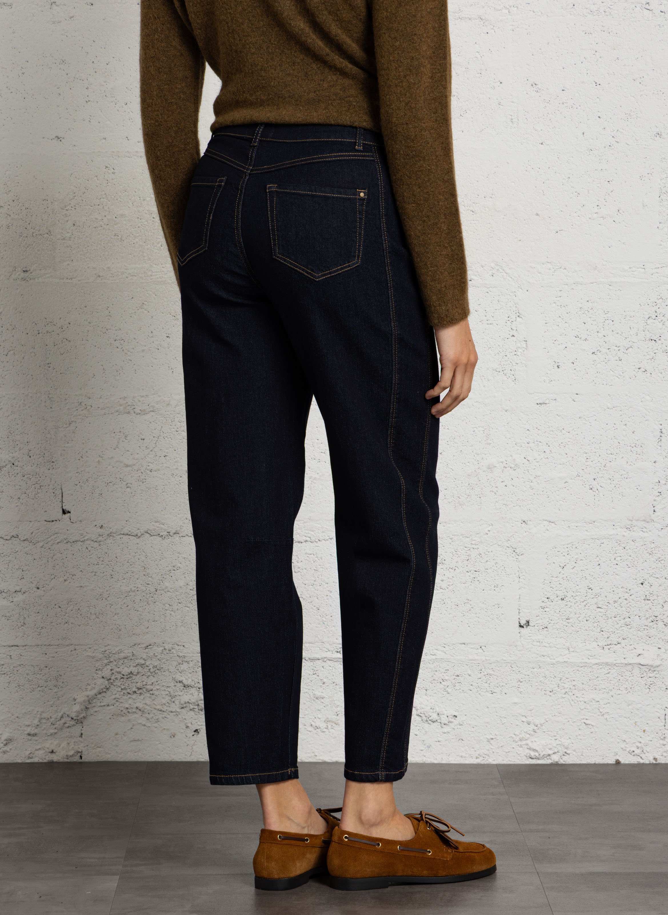 Balloon jeans in blended cotton MAISON 123 Blue