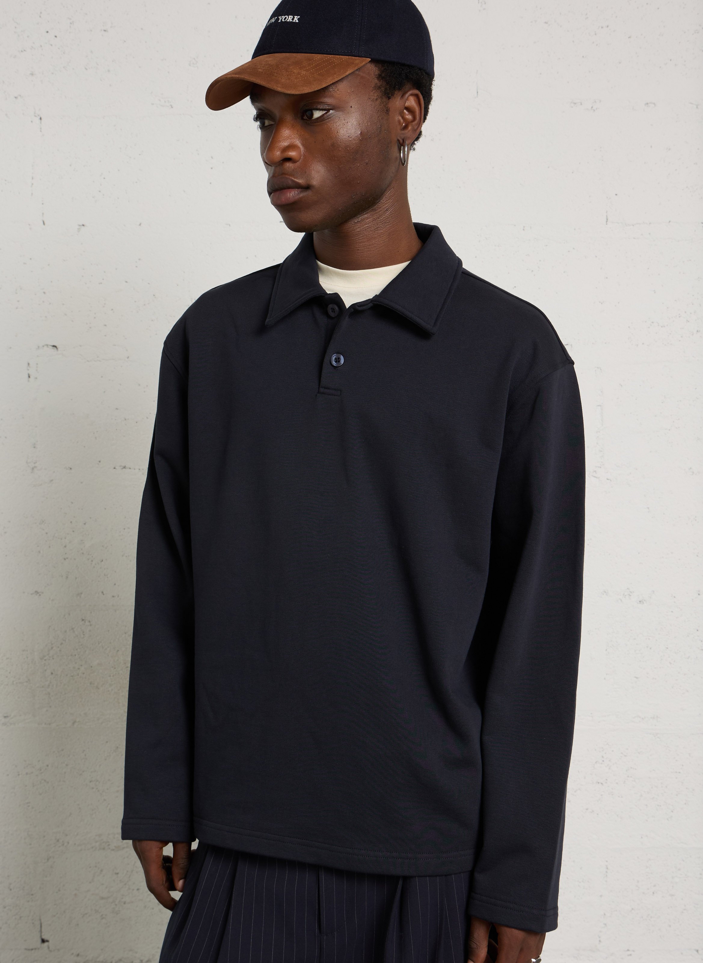 Einfarbiges Baumwoll-Sweatpolo CASUAL FRIDAY
