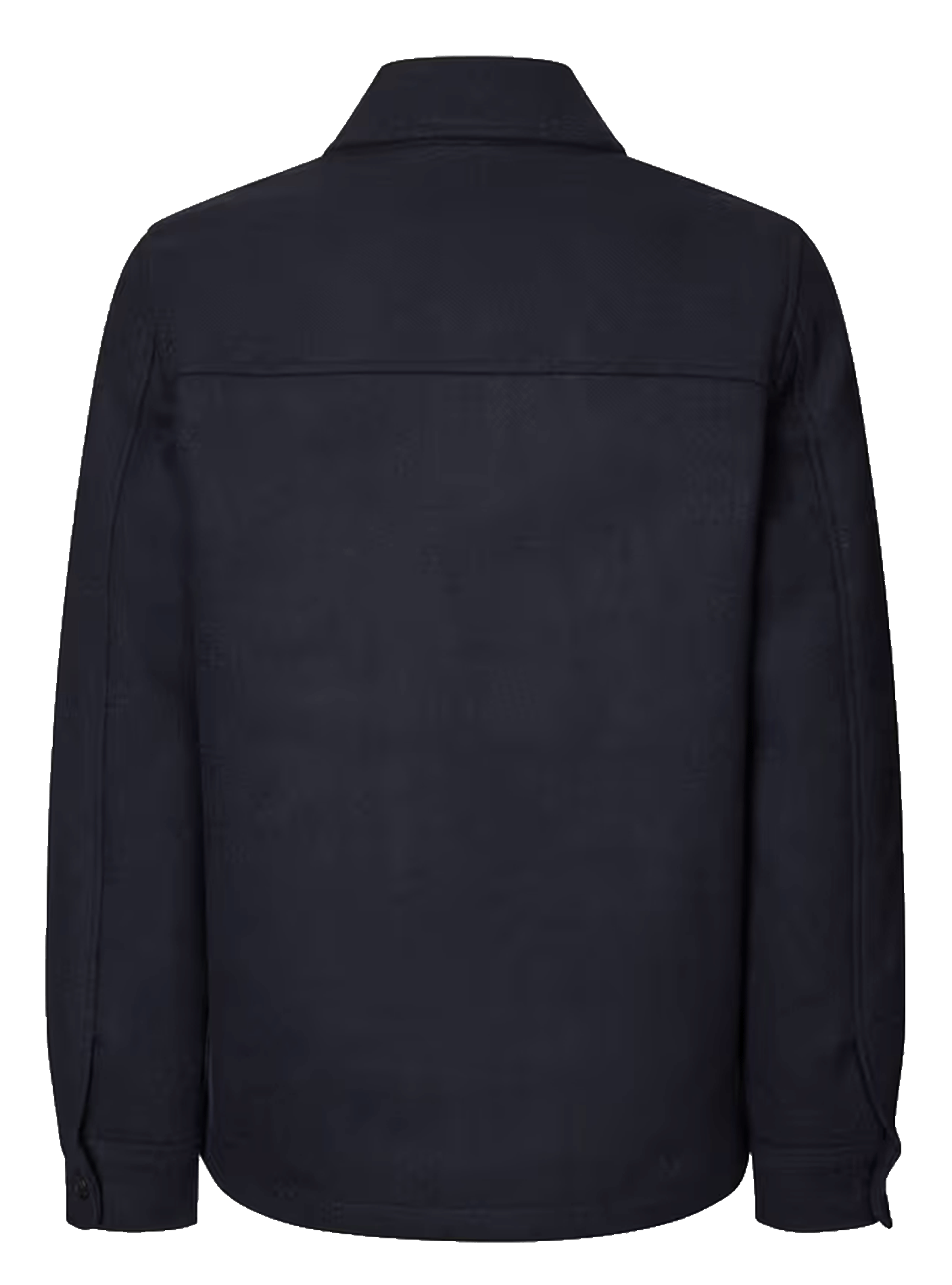 Straight shirt jacket with a classic collar in a wool blend SAMSOE SAMSOE Blue