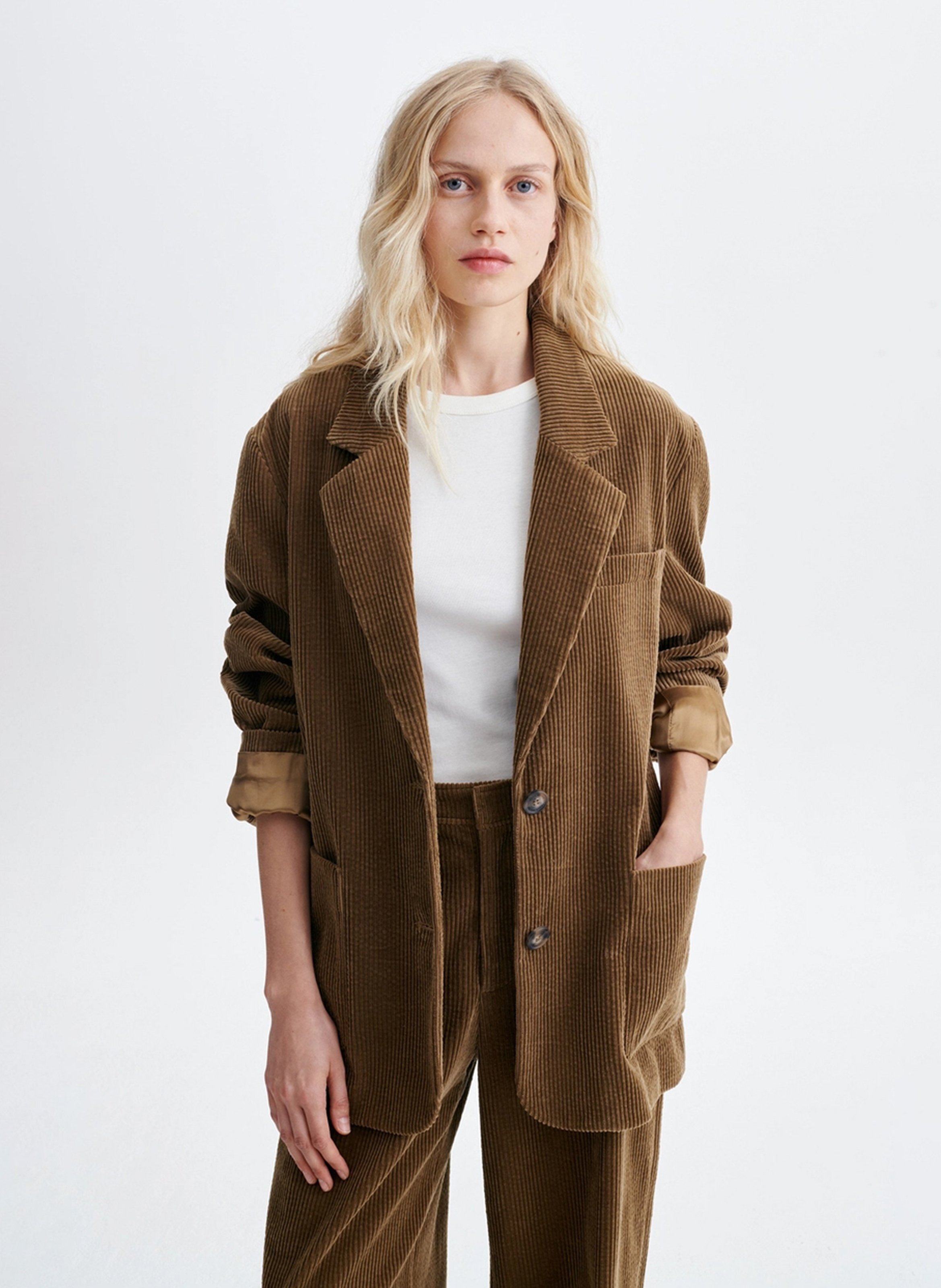 Baumwoll-Blazer VANESSA BRUNO Beige