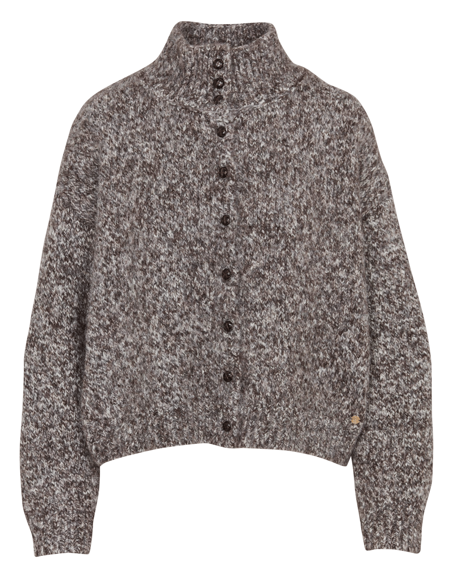 Gilet col montant LA PETITE ETOILE Marron