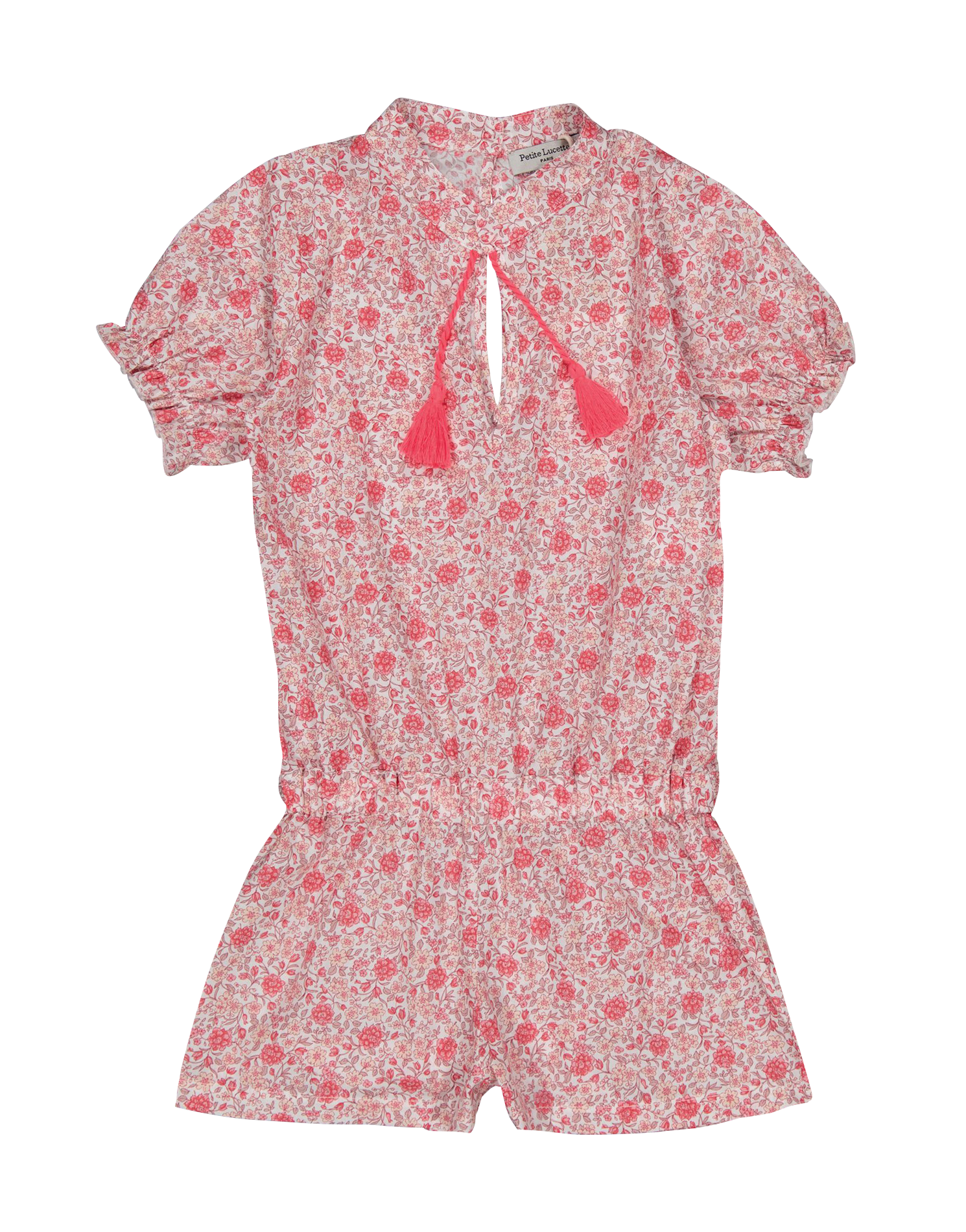 Combi-short imprimée en coton bio PETITE LUCETTE Rose