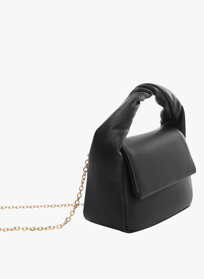 Mango black handbag sales