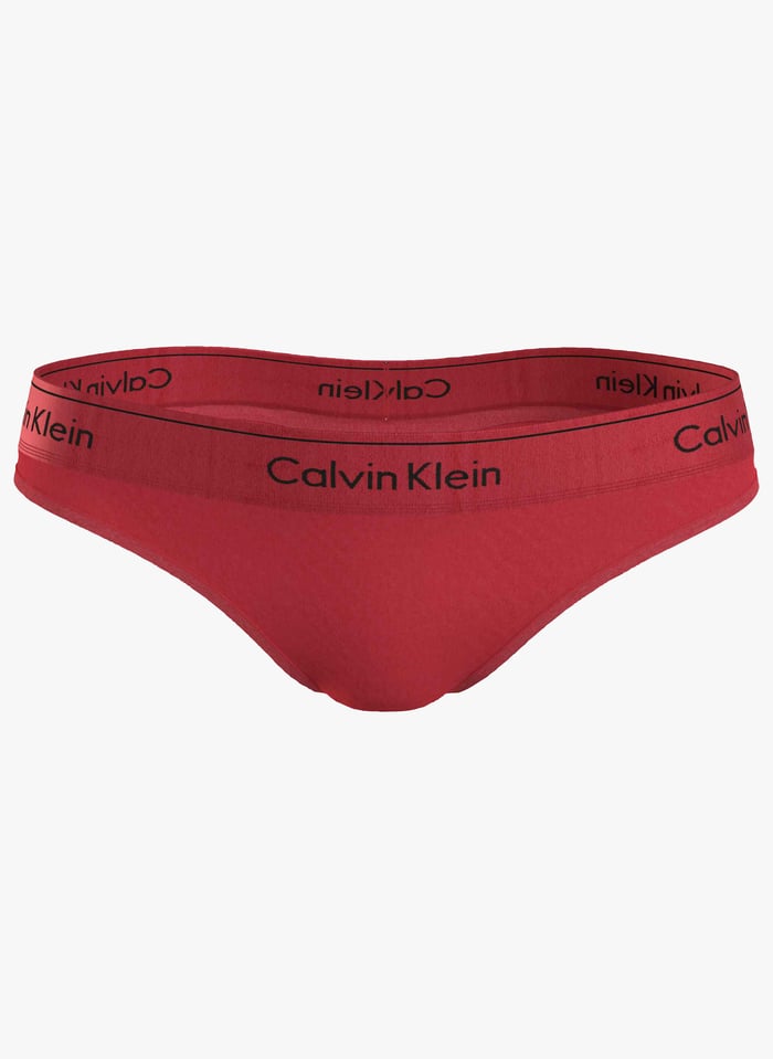 String Logotype En Coton M lang Rouge Calvin Klein Underwear