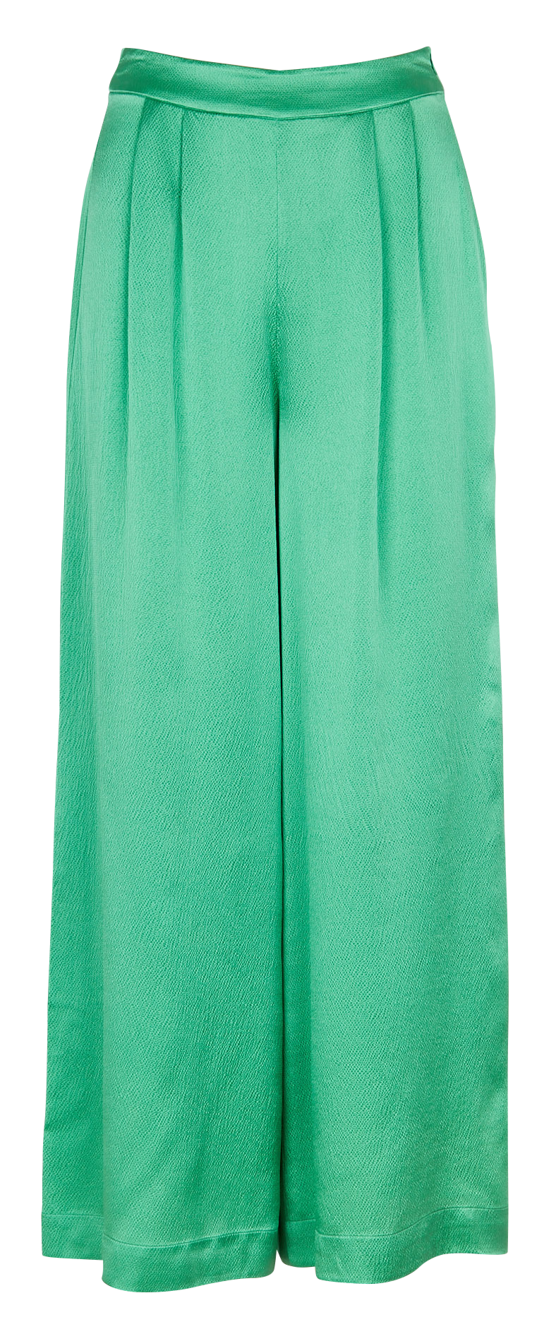 Pantalon large taille haute ceinturée en soie  KARMA KOMA