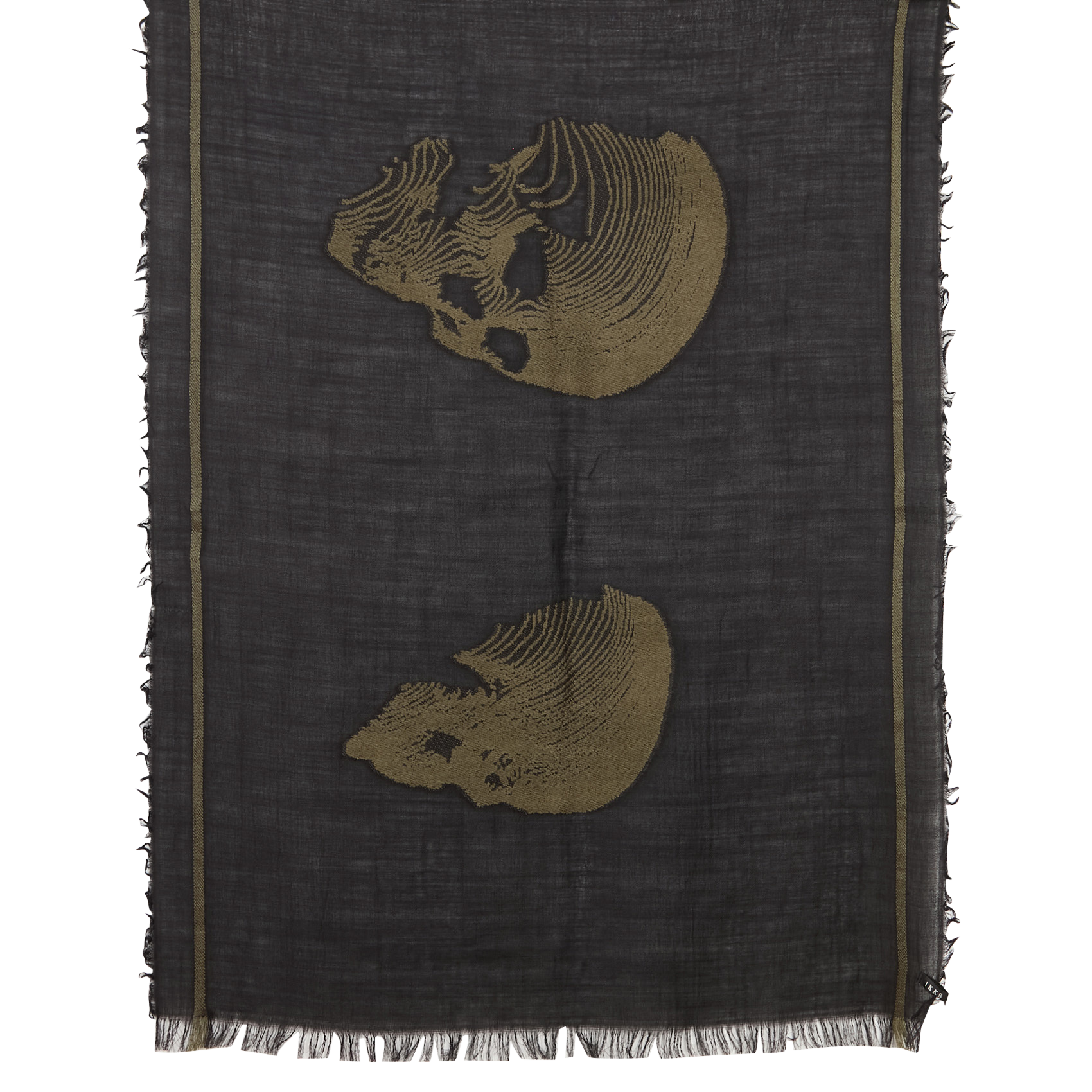 Melierter Wollschal IKKS Khaki