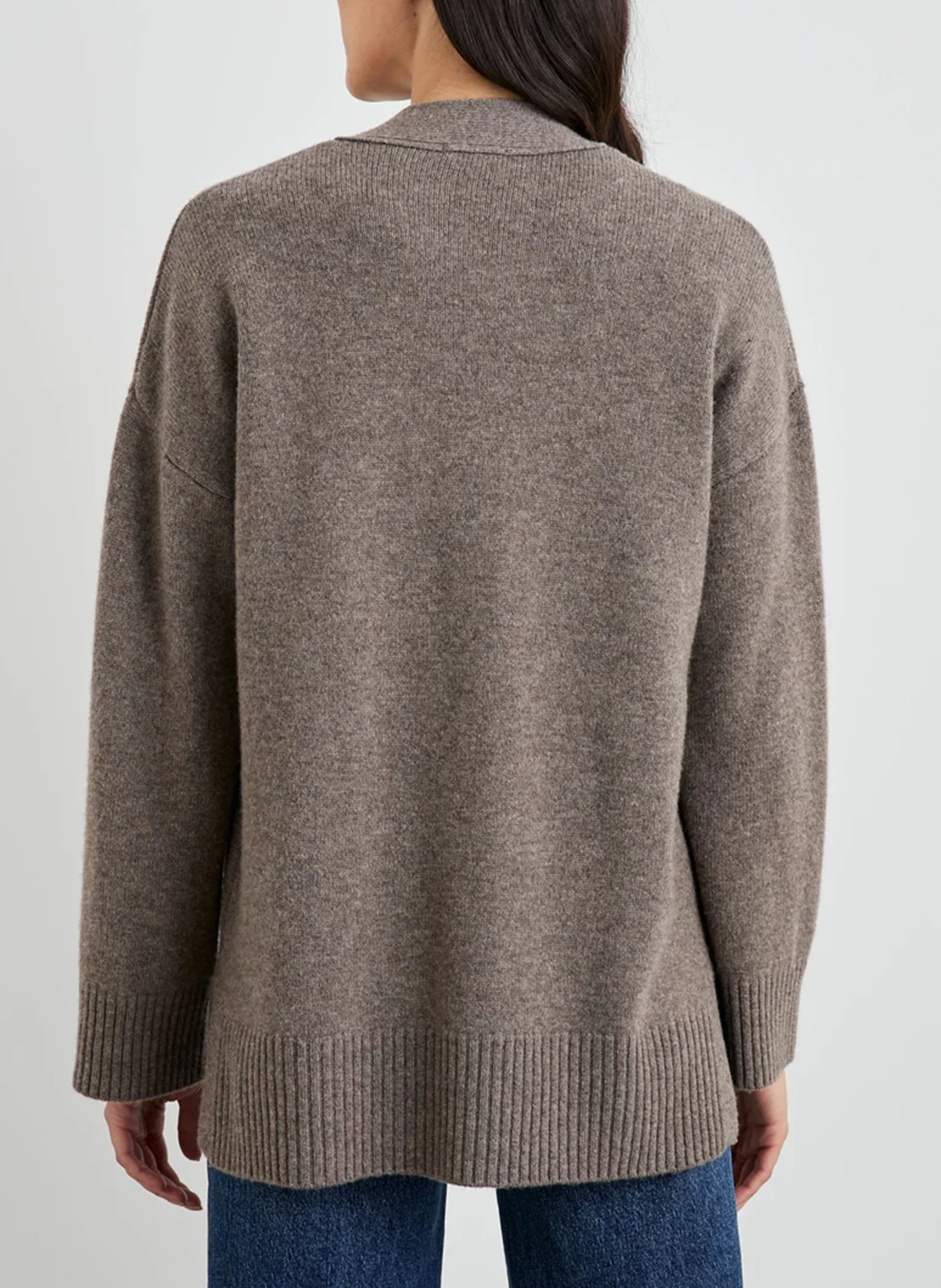 Gilet en coton laine et cachemire mélangés RAILS Beige