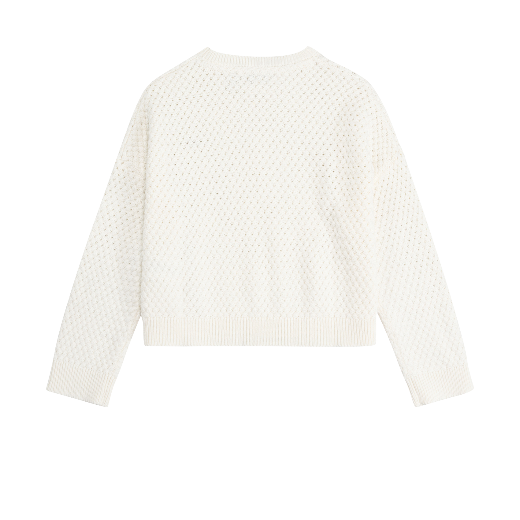 Pull droit en coton IKKS JUNIOR Blanc