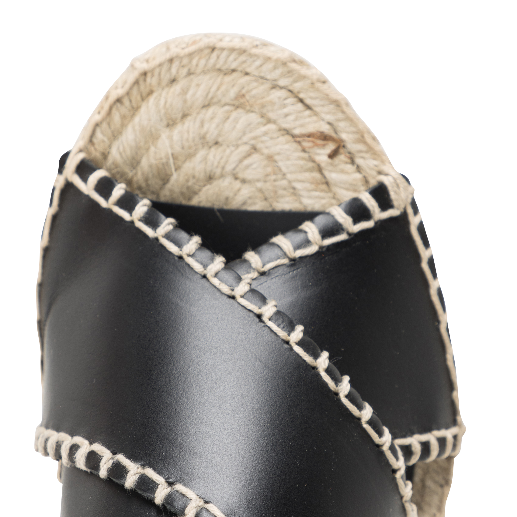 Sandales compensées en cuir PALOMITAS BY PALOMA BARCELO Noir